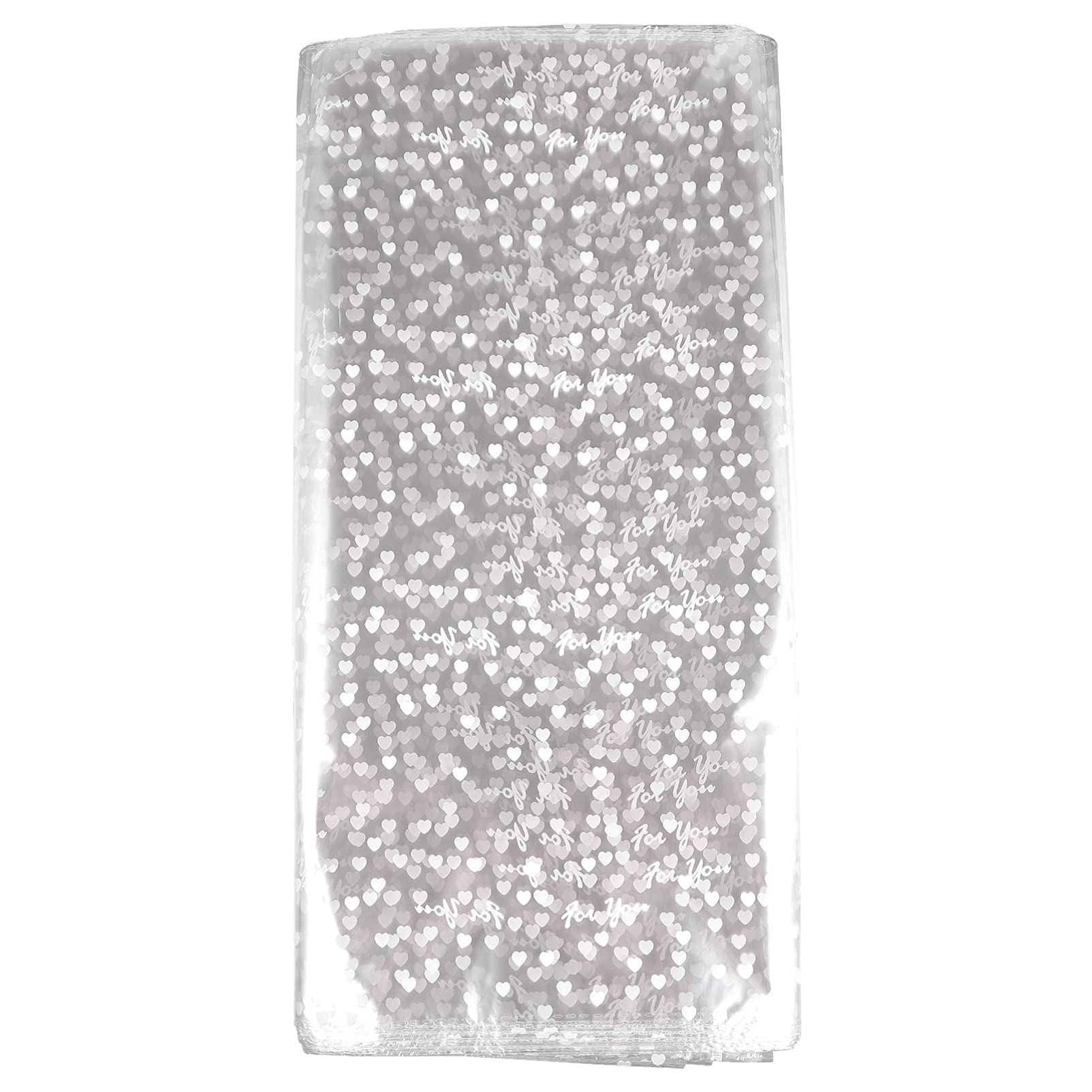 NUOBESTY 100pcs Clear Cellophane Wrap Roll - Waterproof Transparent Wrapping Paper for DIY Crafts, Gift Wrapping, Bouquets & Flowers - Ideal for Party Decorations, Wedding Favors, and Holiday Presents