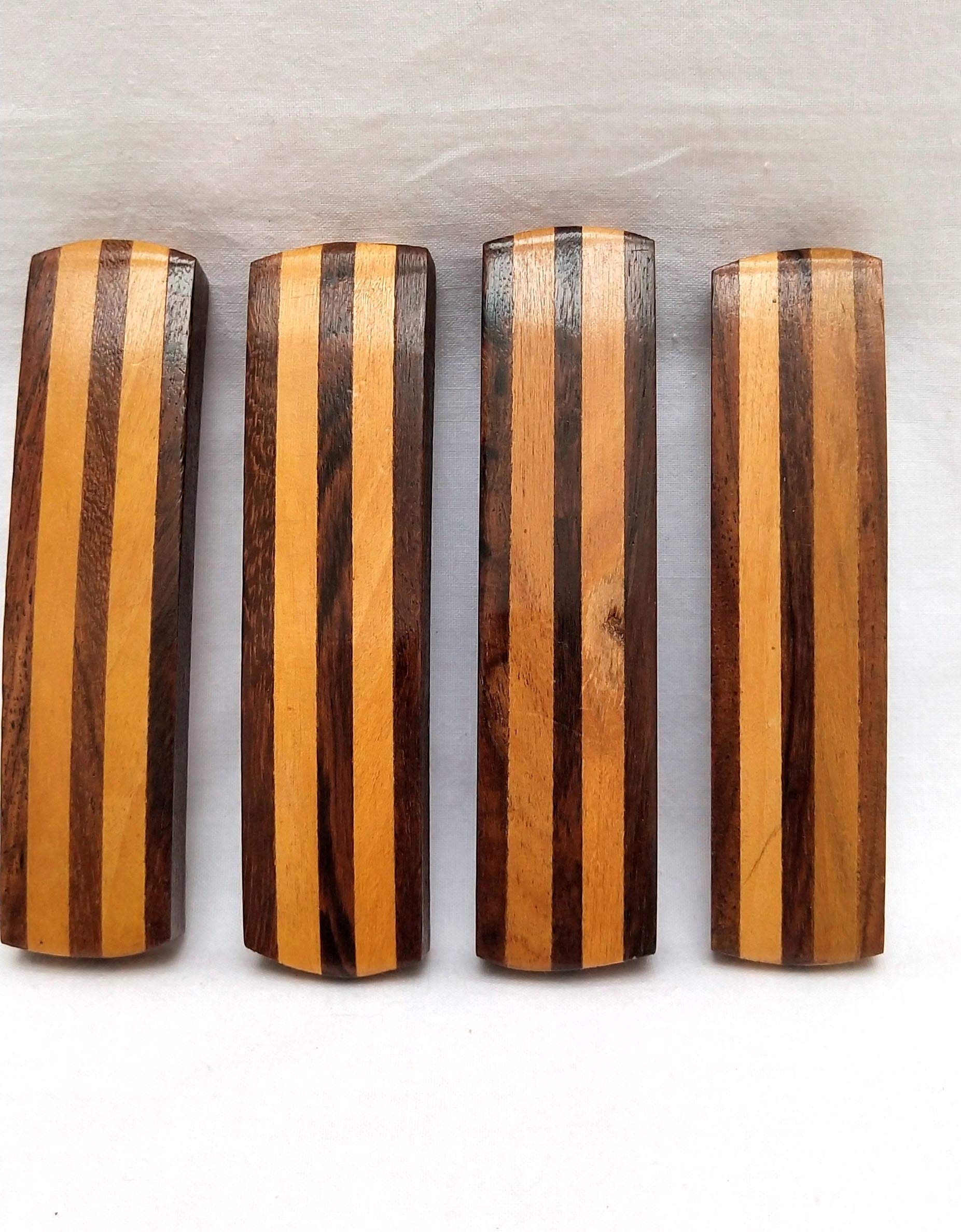 Master Arts Wooden Hair Clips - 4pcs Shisham Wood Hairpins for Women & Girls