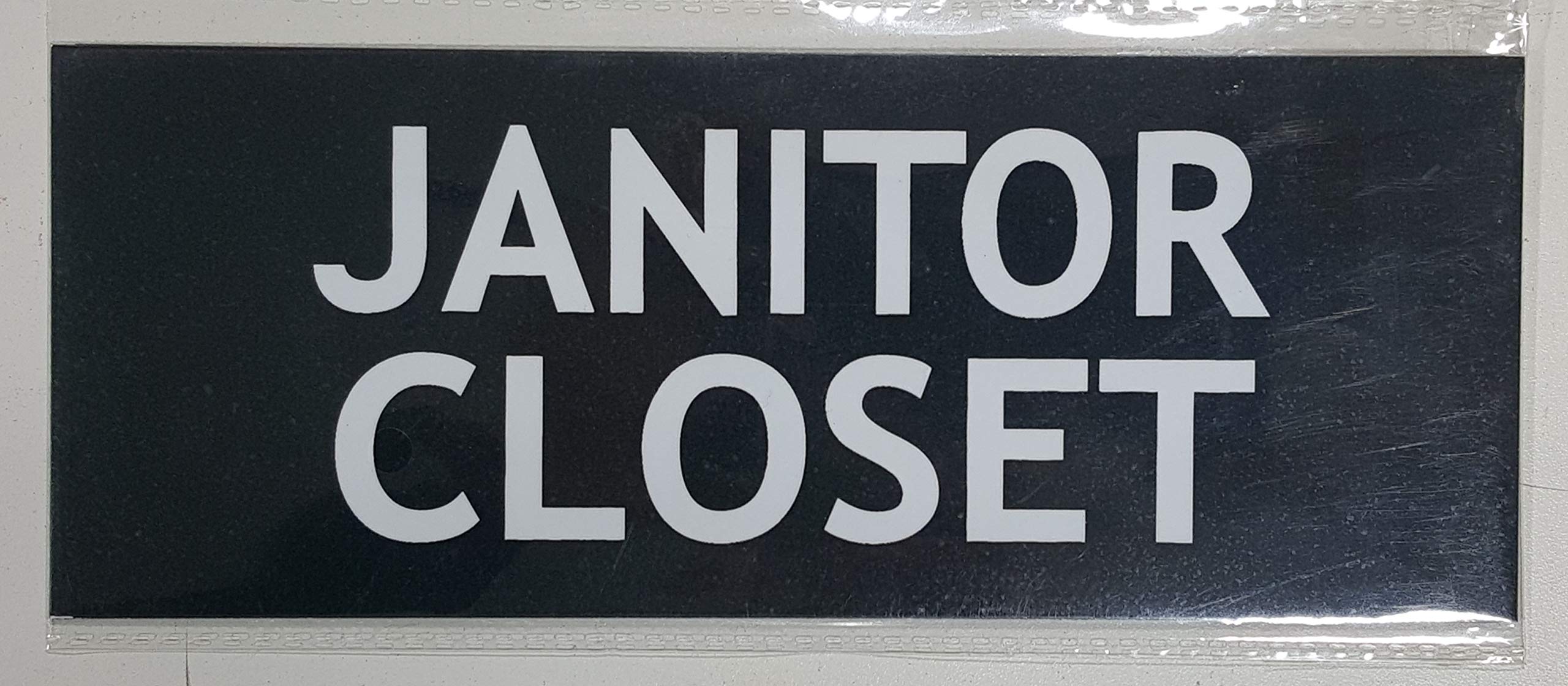 Black Aluminum Janitor Closet (2X7.75) - Heavy-Duty Utility Storage for Cleaning Supplies & Equipment - Perfect for Schools, Offices & Commercial Spaces
