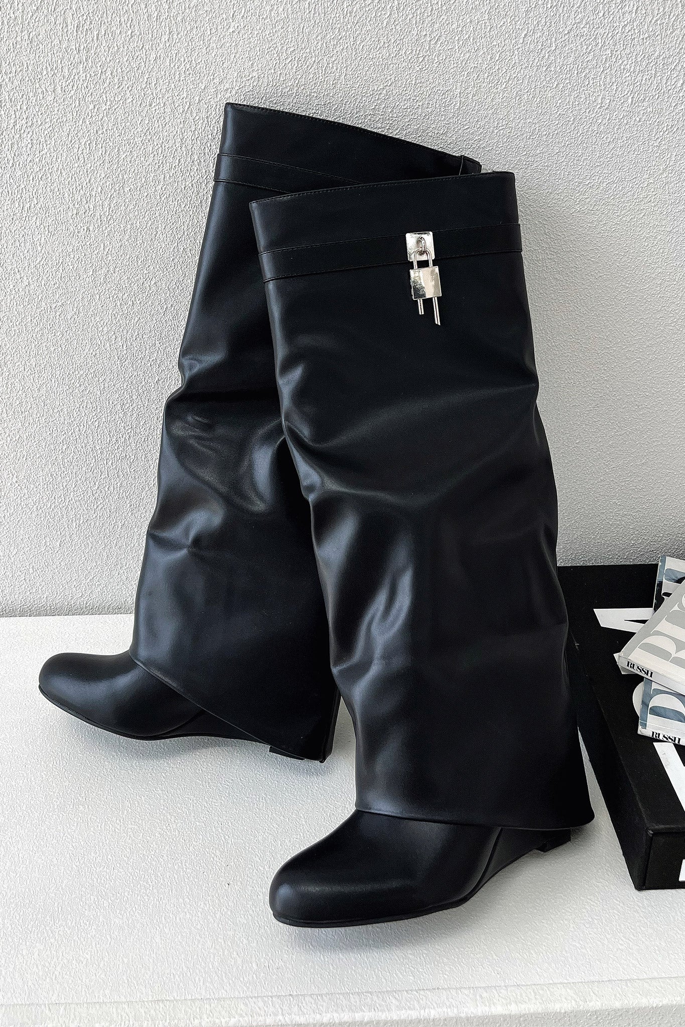 Hazal Women's Knee High Boots Black - Stylish & Comfortable for Winter, Fall, and Casual Outfits