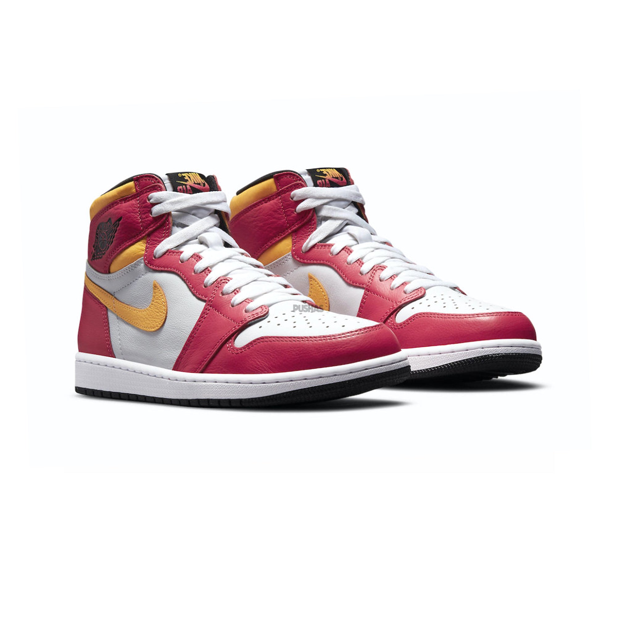 Air Jordan 1 High OG 'Light Fusion Red' Sneakers (2021) - Men's Basketball Shoes for Streetwear & Casual Fashion