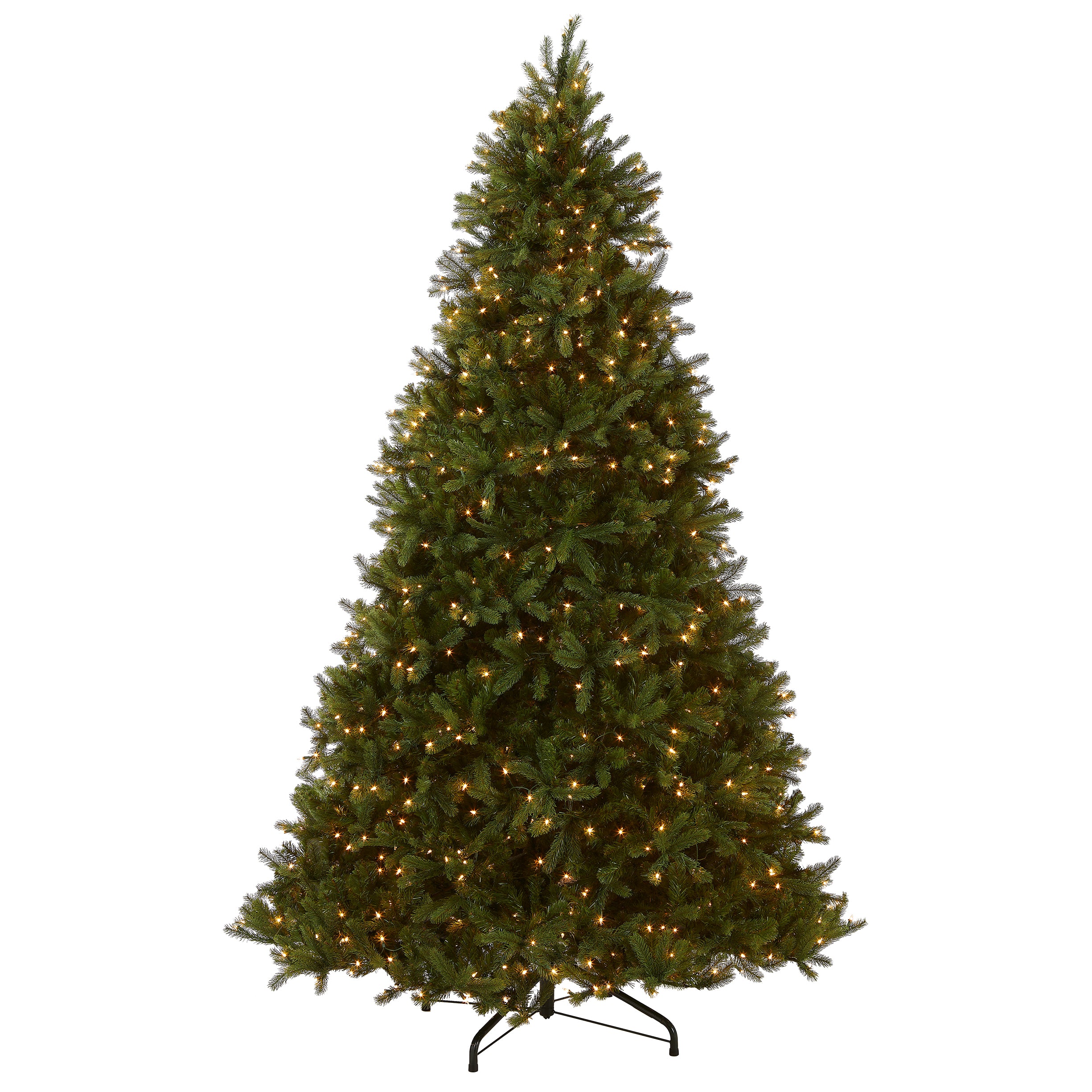 12 ft. Pre-Lit Downswept Douglas Fir Christmas Tree with 800 Clear LED Lights - Perfect for Living Room, Office, and Holiday Decorations