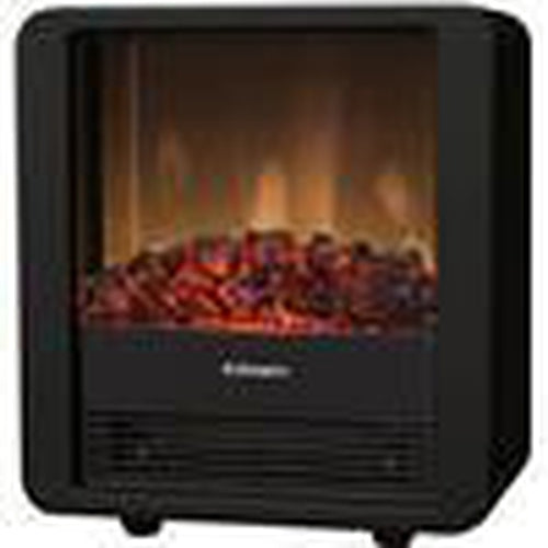 DIMPLEX MINICUBEB 1500W Electric Space Heater with Realistic Flame Effect - Perfect for Bedroom, Living Room & Office Heating