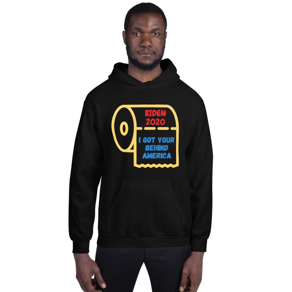 Joe Biden Toilet Paper Roll - Funny Political Novelty Gift | Anti Biden Slogan Design | Unisex Hoodie for Men & Women | Perfect for Elections 2020, Protests, Political Parties & Satirical Gifts