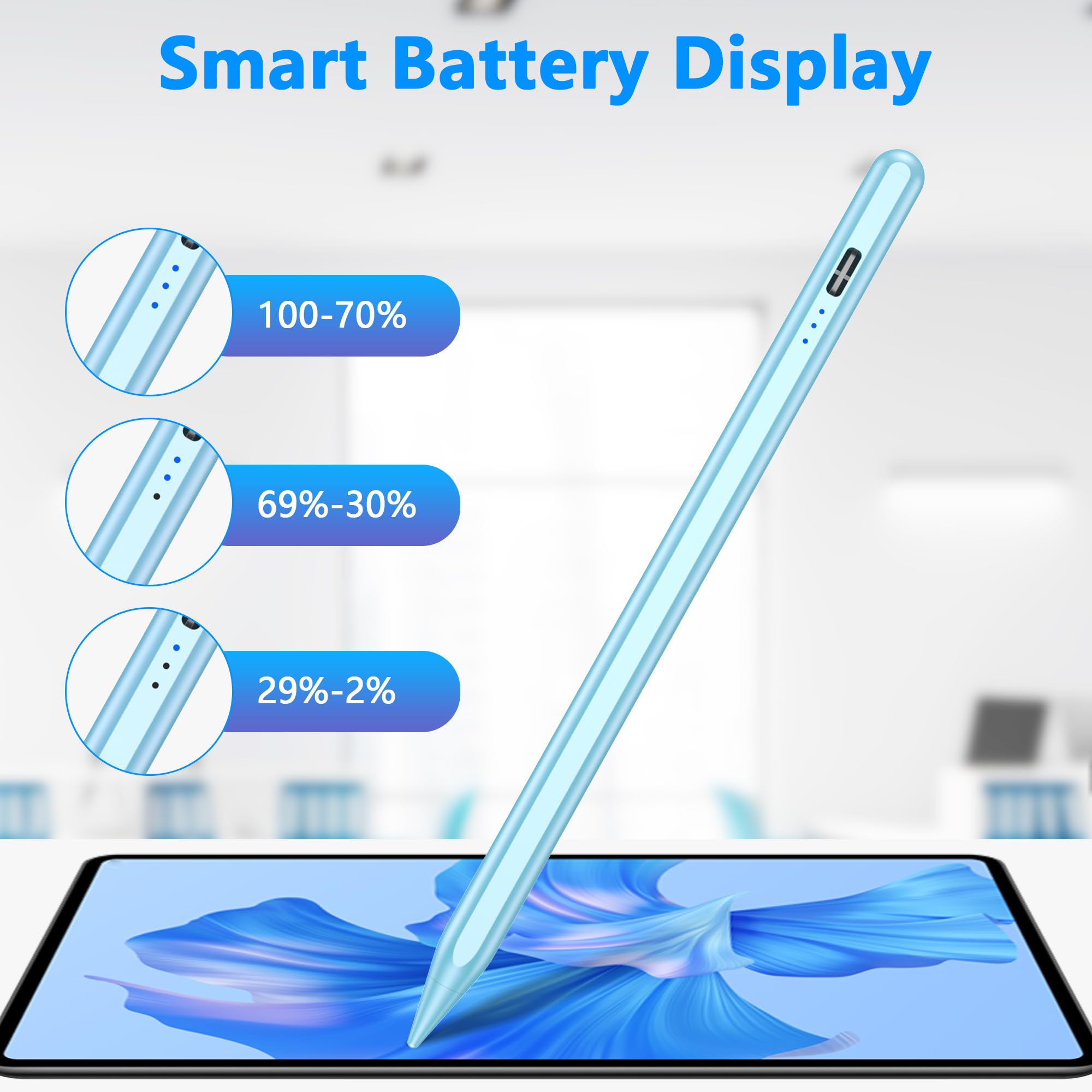 Fast Charging Stylus Pen for iPad 2018-2025 | Apple Pencil Alternative with 15-Minute Quick Charge | Compatible with iPad Pro M4/12.9