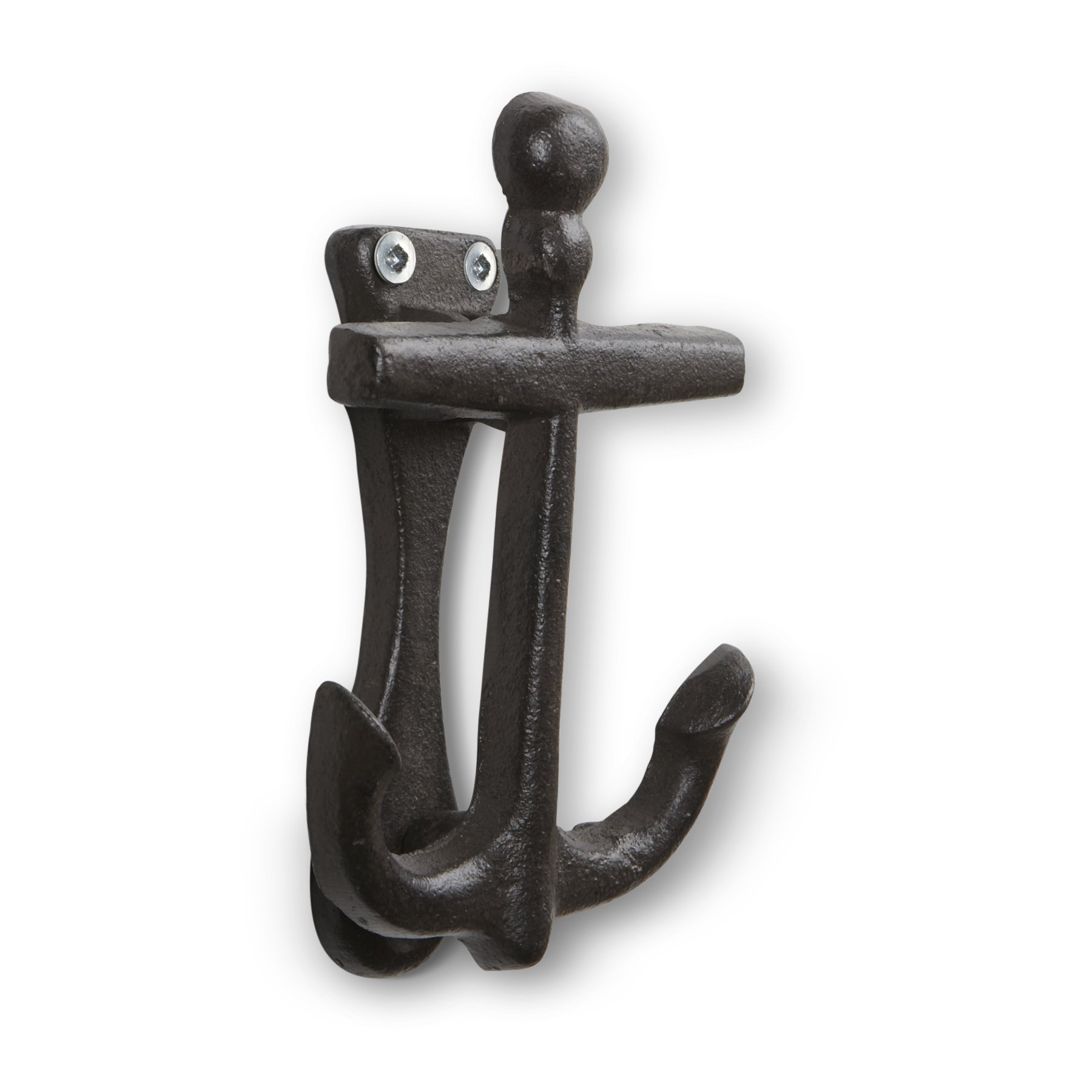 Abbott Collection Cast Iron Anchor Door Knocker - Rustic Brown Vintage Nautical Decor for Coastal Homes, Beach Houses & Cabin Entryways