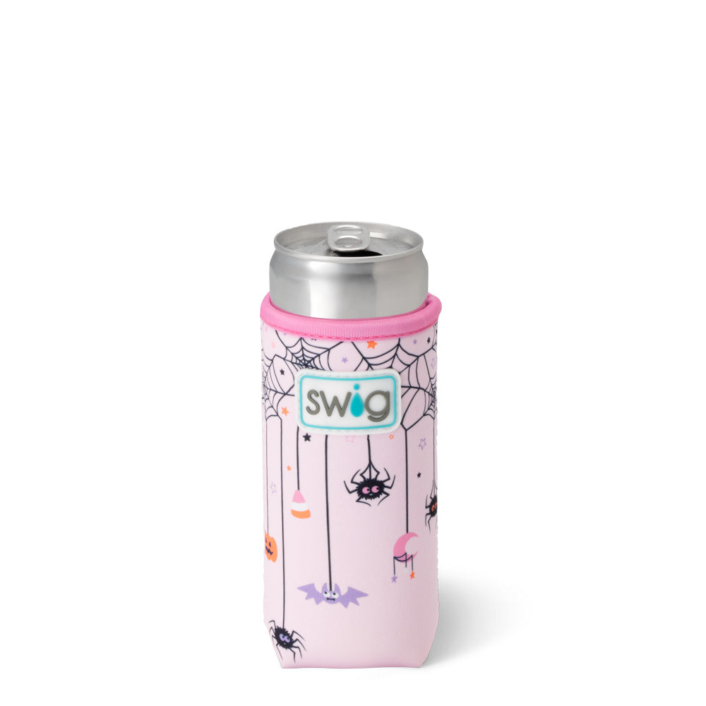 Sweet and Spooky Slim Can Cooler - Insulated Beverage Sleeve for Halloween Parties, Camping & Outdoor Events