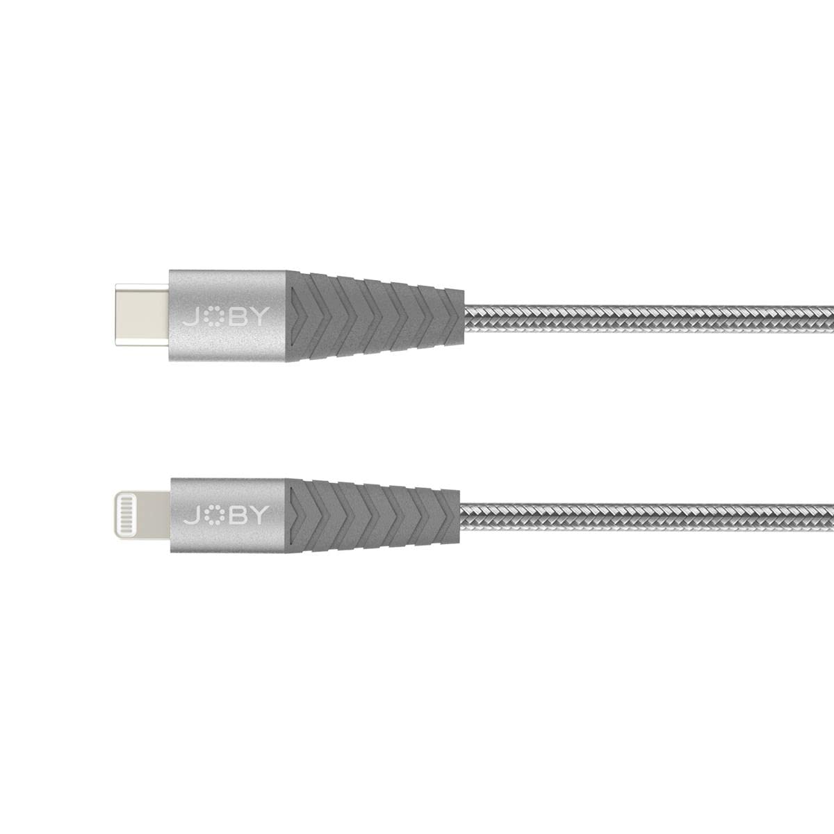 Joby 6.6' USB Type-C to Lightning Cable - Fast Charging & Sync Compatible with iPhone/iPad (Space Gray) | Perfect for Home, Office & Travel Charging