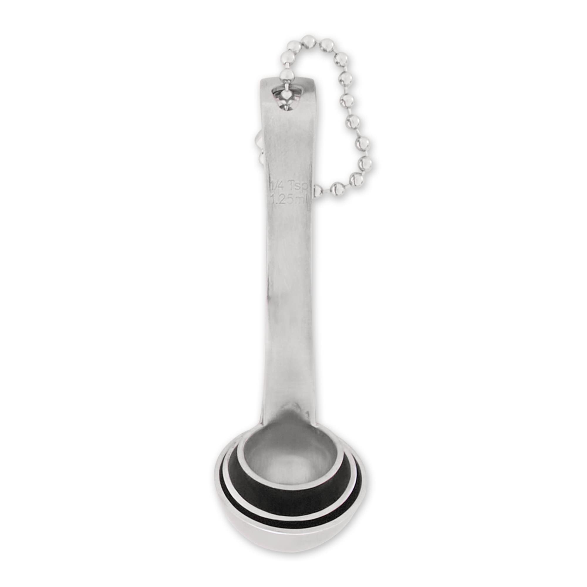 RSVP International Endurance Kitchen Collection - 3-Piece Stainless Steel Measuring Tools Set with Mini Ladles | Dishwasher Safe | Perfect for Baking, Cooking & Meal Prep