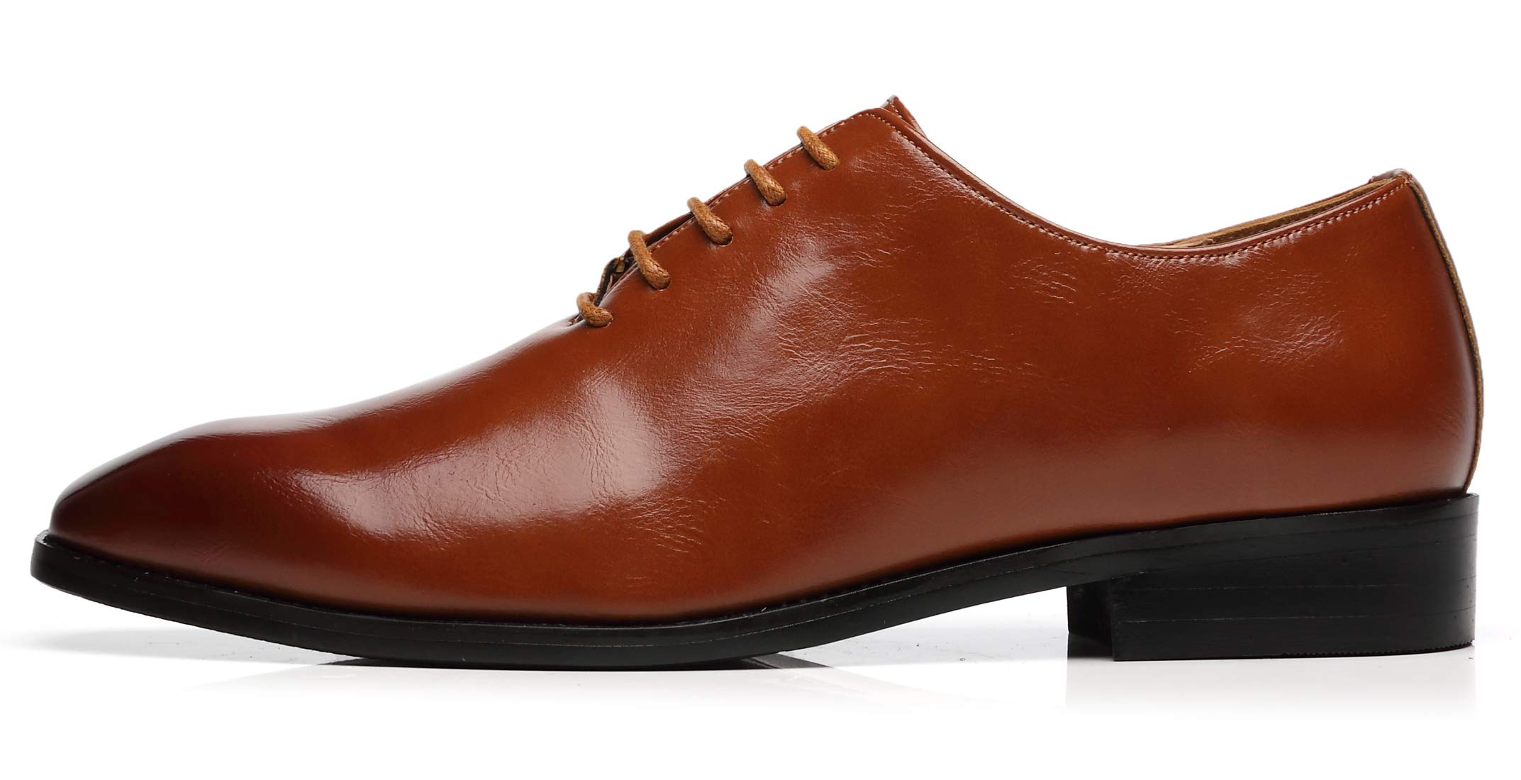 Premium Men's Wholecut Oxford Dress Shoes - Genuine Leather Formal Lace-Up Shoes for Business & Wedding - Perfect for Office, Interviews & Special Occasions