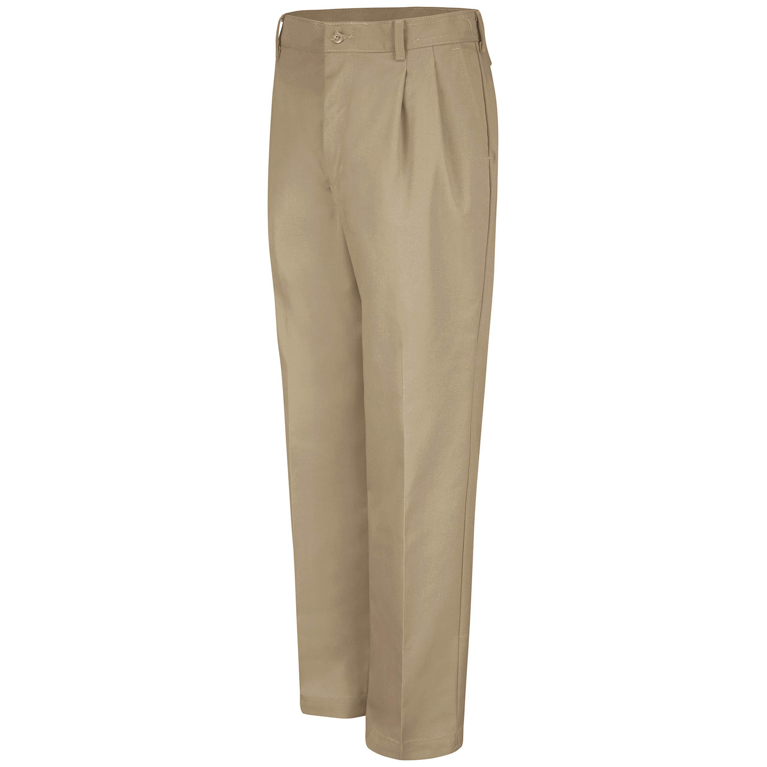 Red Kap Men's Pleated Work Pants - Durable & Comfortable Workwear for Construction, Warehouse & Industrial Jobs