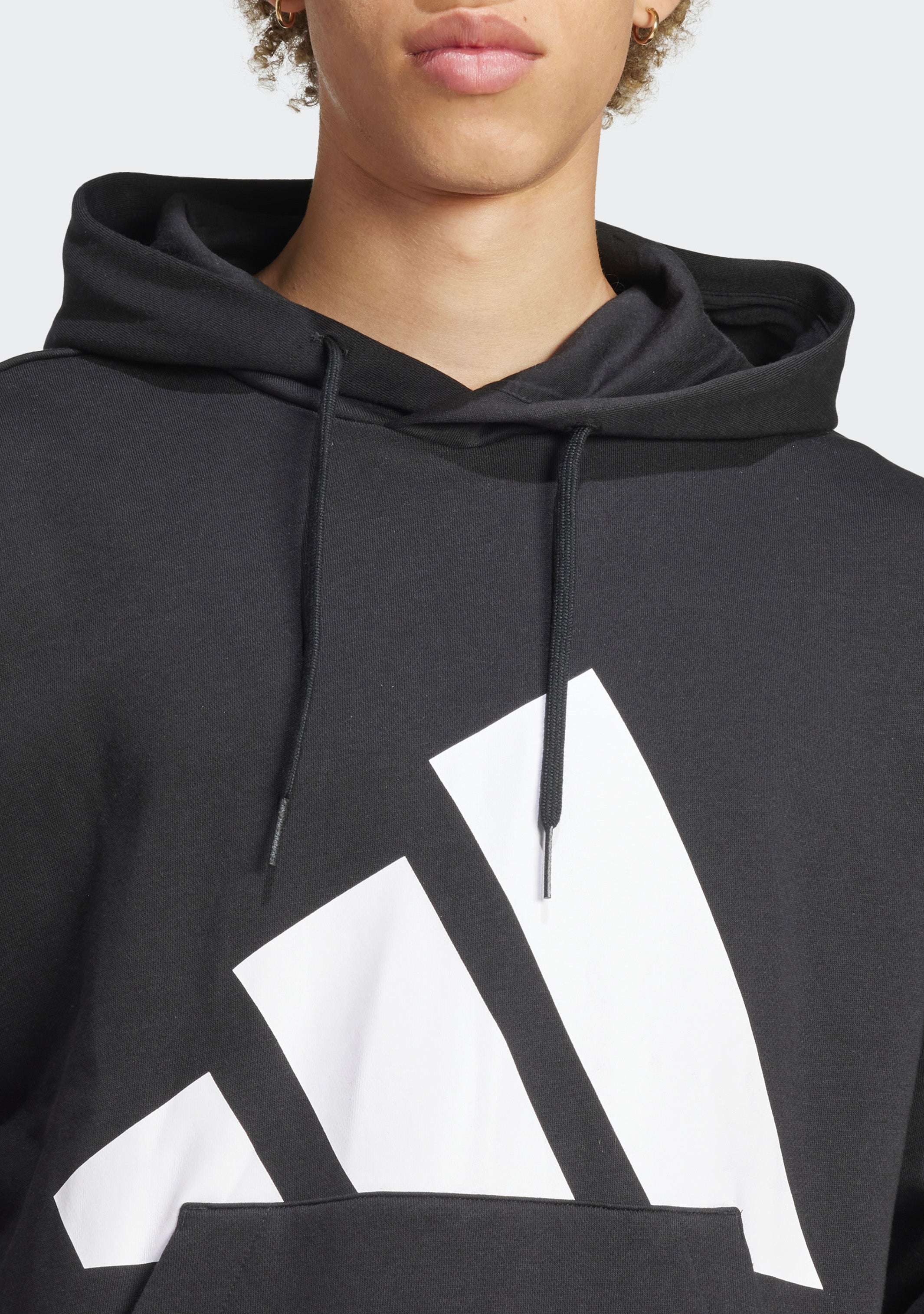 Adidas Men's Essentials Fleece Big Logo Hoodie - Comfortable Pullover Sweatshirt for Casual Wear, Gym & Street Style | Winter Warm Hooded Jacket for Running & Outdoor Activities