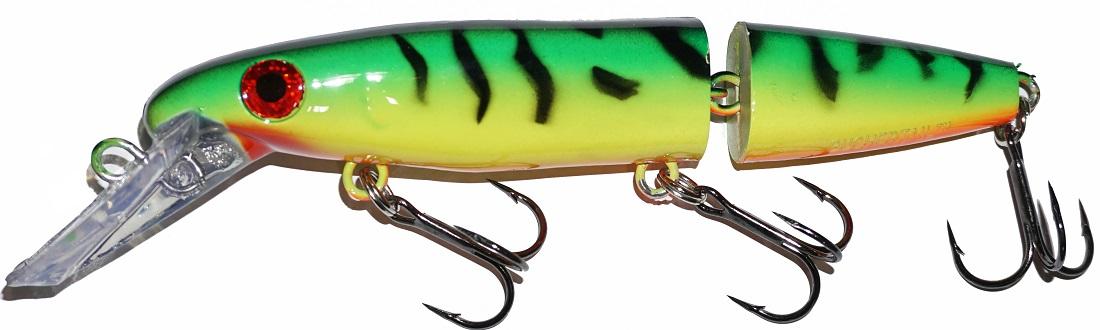 Bucher DepthRaider Jointed Crankbait Fishing Lure - Perfect for Bass, Walleye and Pike Fishing in Deep Waters