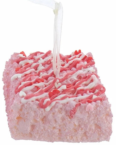 2.75 Inch Realistic Rice Crispy Treat PVC Ornament - Perfect for Christmas Tree Decor, Party Favors, and DIY Crafts