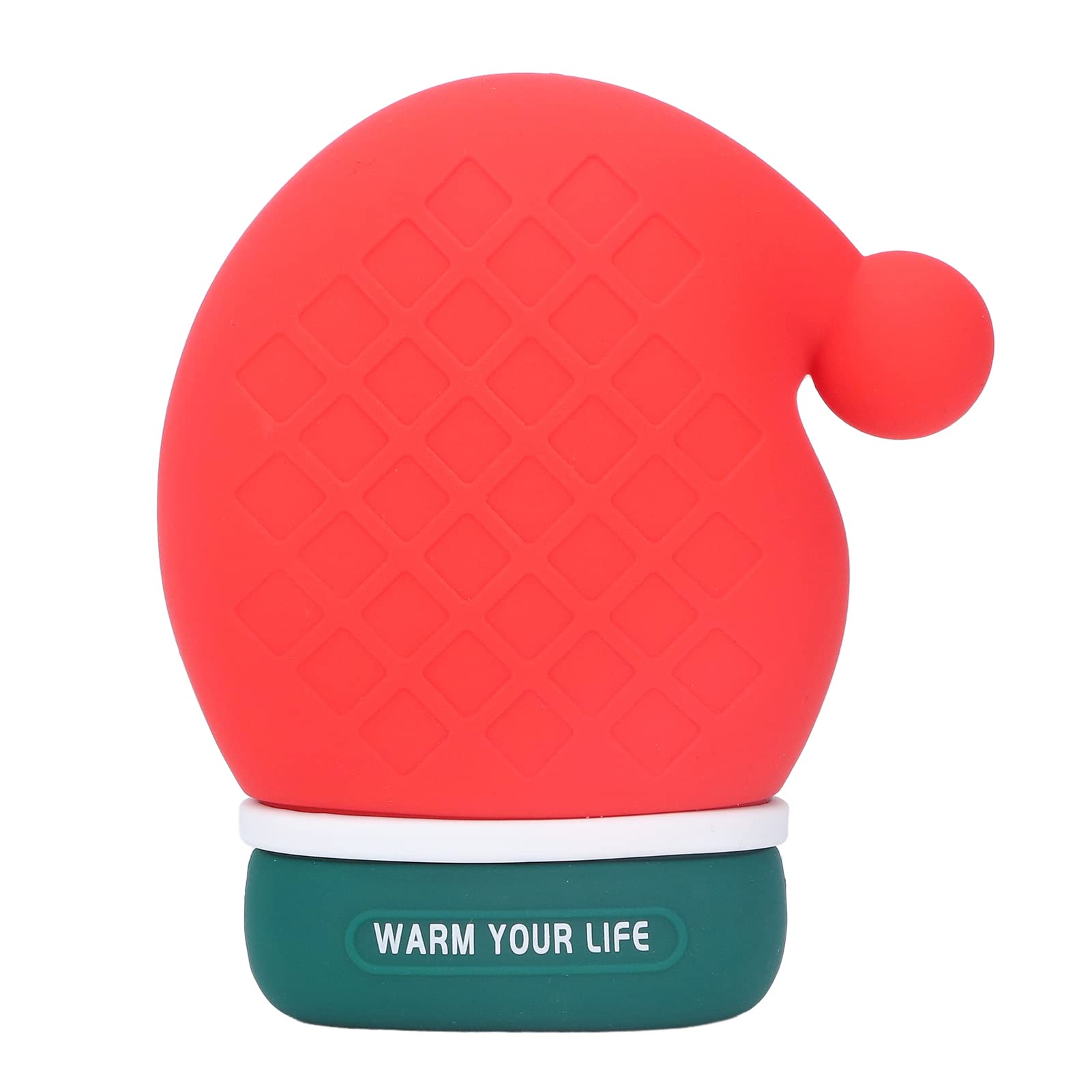 Zerodis Christmas Hat Gloves Hot Water Bottle - Reusable Silicone Hand Warmer with Water Injection for Winter Warmth | Perfect for Cold Weather, Outdoor Activities & Holiday Gifts