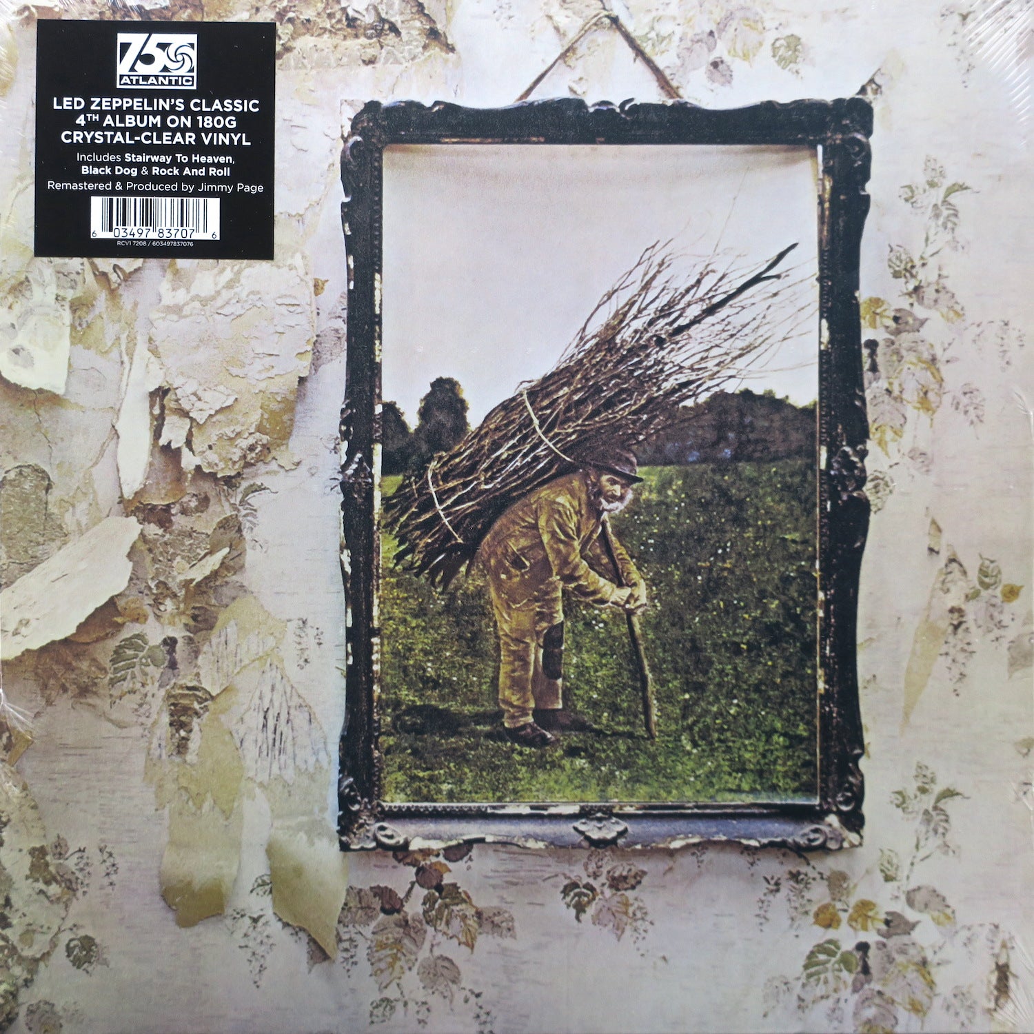 LED ZEPPELIN 'IV' Remastered 180g Clear Vinyl LP - Classic Rock Album for Collectors & Audiophiles - Perfect for Home Listening & Music Enthusiast Gifts