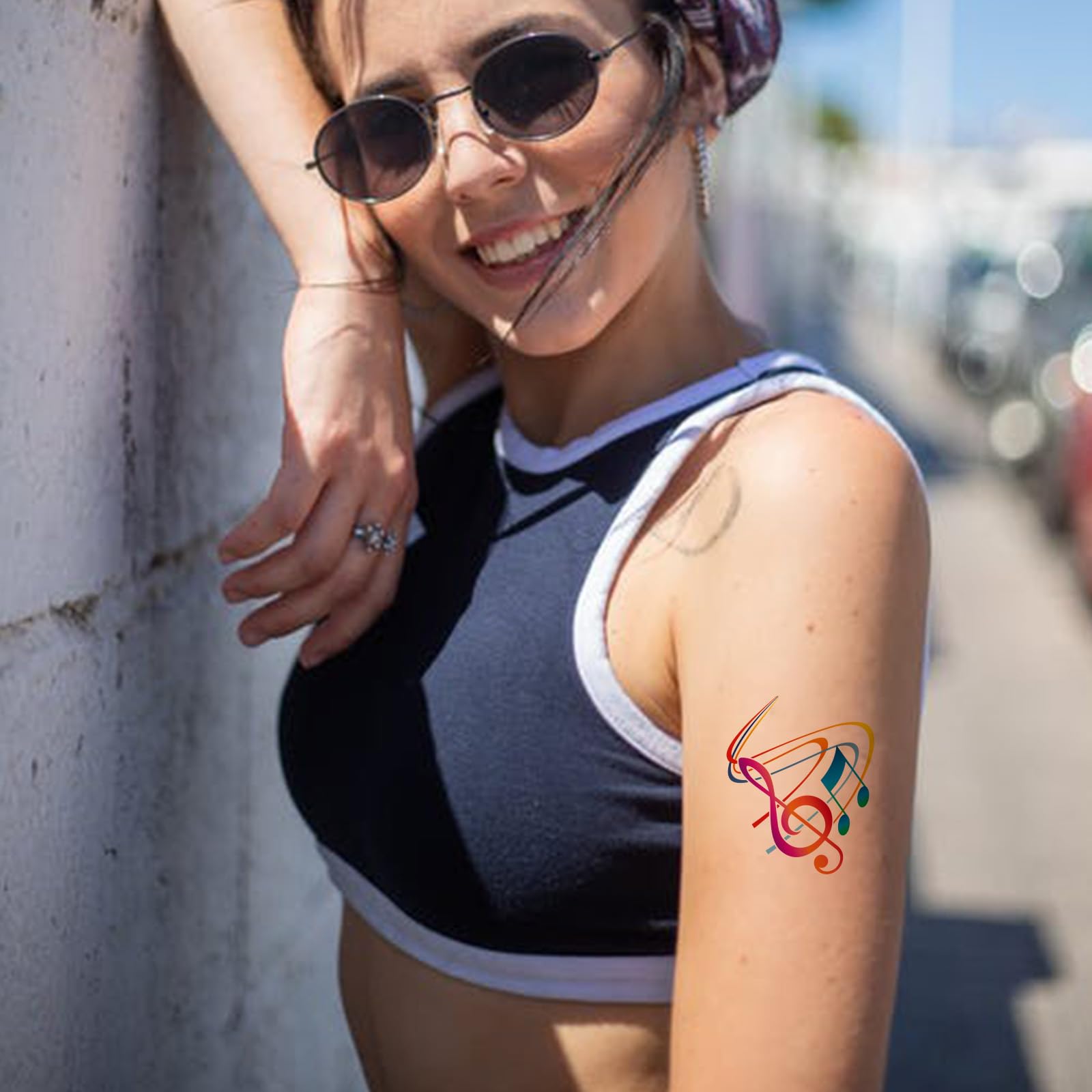 12 Sheets Music Note Temporary Tattoos for Kids - Piano Themed Party Supplies, Birthday & Baby Shower Favors, School Rewards - Perfect for Music Lovers, Classroom Prizes & Goodie Bag Fillers