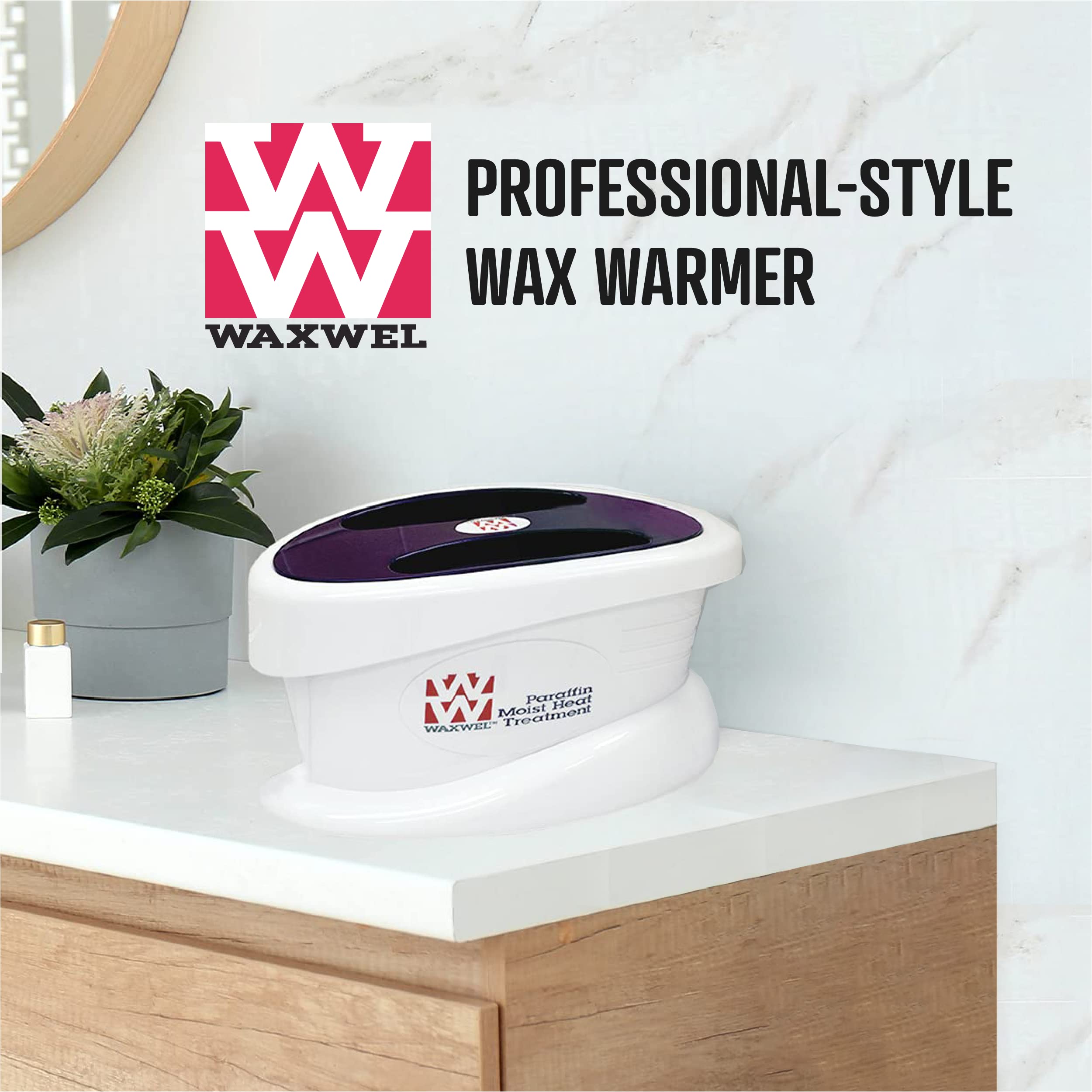 Lavender Paraffin Wax Warmer Bath Unit for Hands & Feet - Arthritis Pain Relief, Skin Moisturizing Treatment with Accessories | Perfect for Spa, Home Therapy & Relaxation