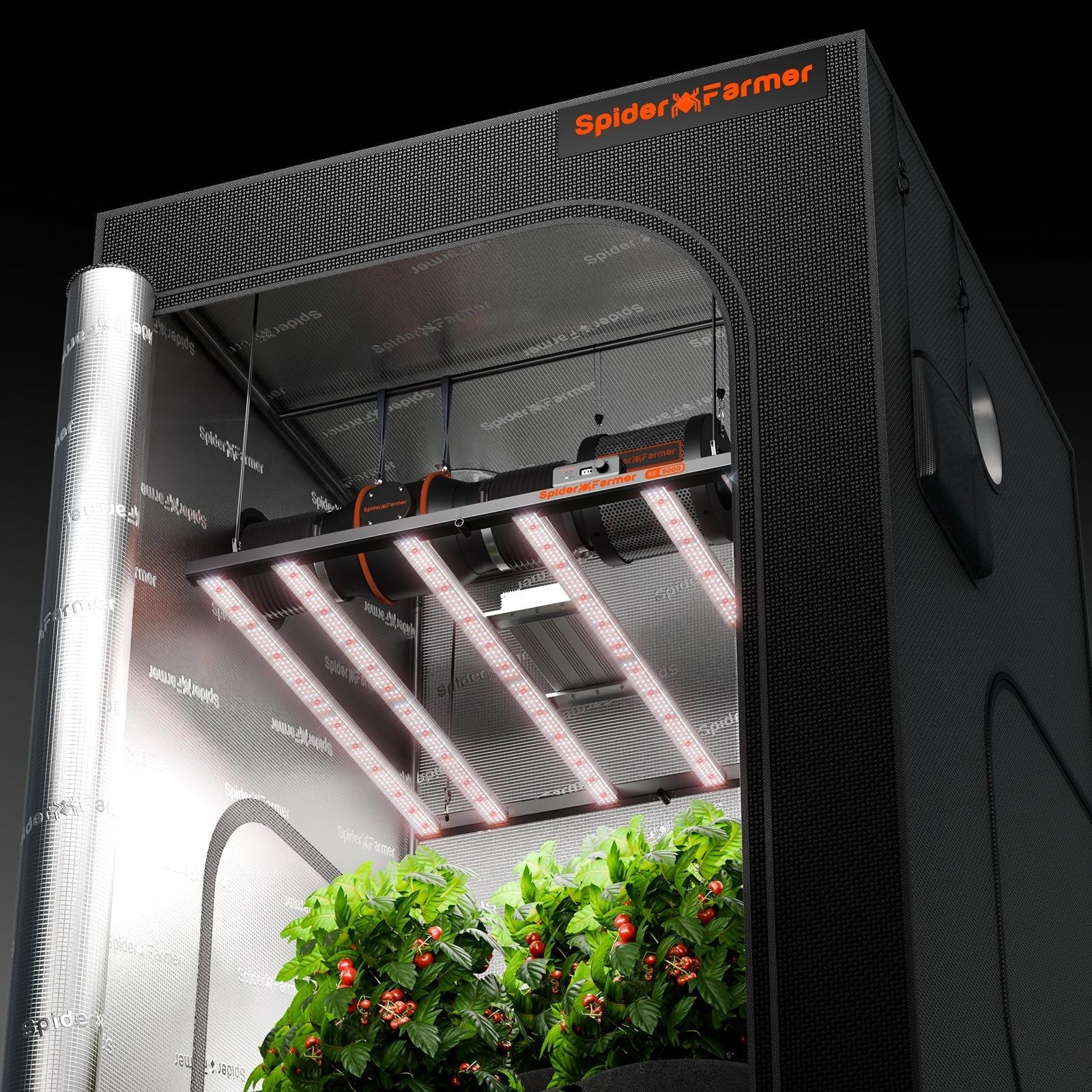 Spider Farmer SE5000 Full Spectrum LED Grow Light with Bluetooth & WiFi Control - Smart Indoor Plant Growing Light for Hydroponics, Greenhouse, and Home Gardening