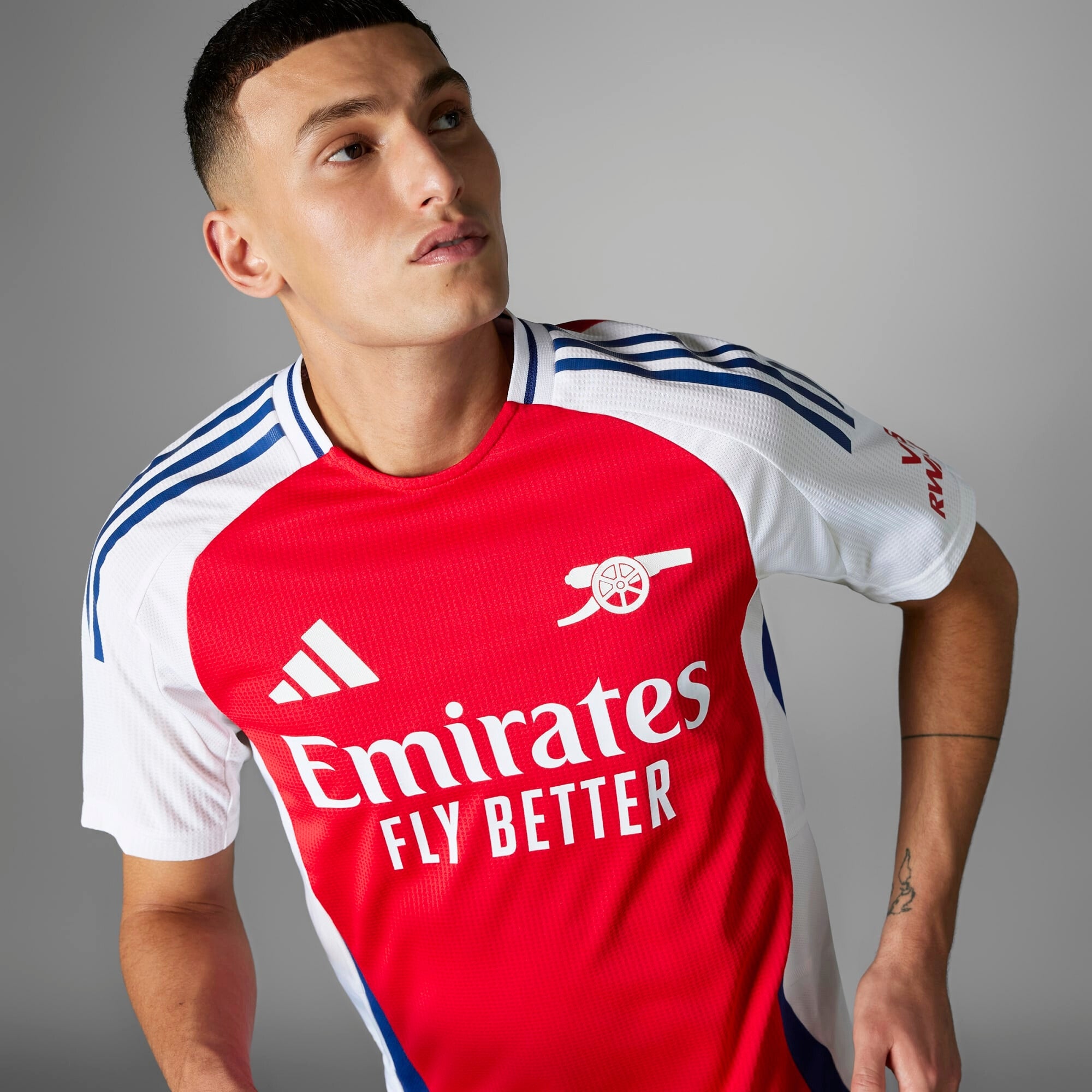 adidas Arsenal 2024/25 Match Home Jersey - Official Authentic Soccer Jersey for Men - Perfect for Football Matches, Training & Fan Support