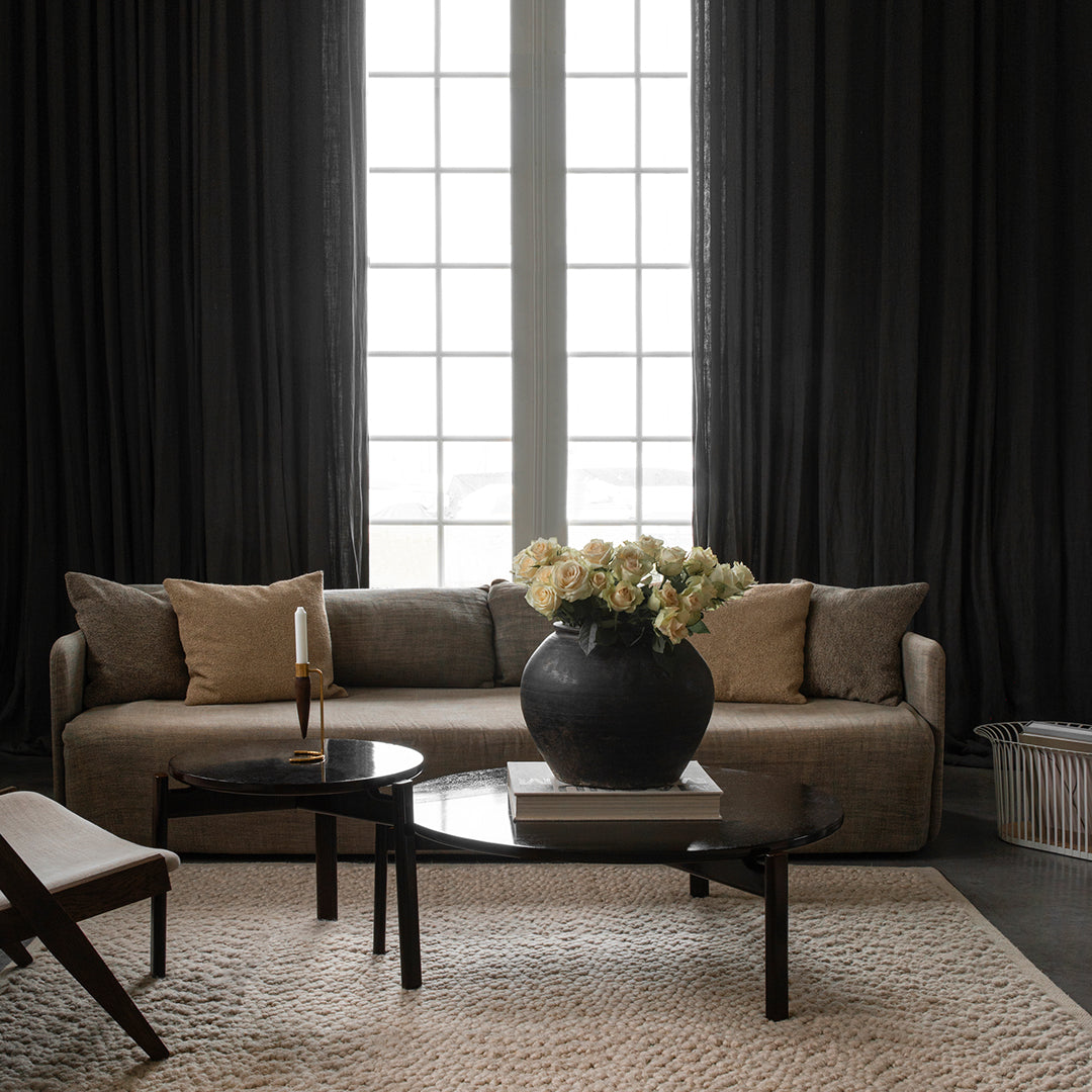 Nina Bruun Gravel Rug - Modern Handwoven Wool Area Rug for Living Room, Bedroom & Dining Room - Boho Chic Home Decor for Cozy & Stylish Interiors
