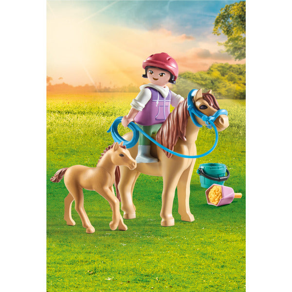 LEGO Duplo Child with Pony & Foal 71498 Building Blocks - Creative Play for Toddlers, Preschool Learning Toy, Farm Animal Set for Kids Ages 2-5 Years Old | Perfect for Birthday Gifts & Early Childhood Development
