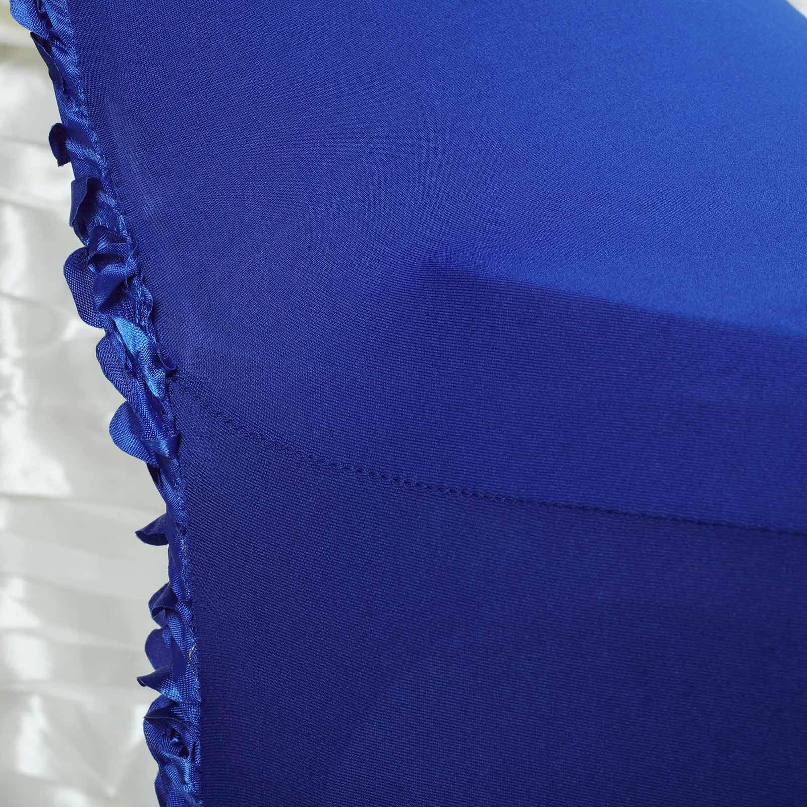 Elegant Satin Rosette Spandex Stretchable Banquet Chair Covers - Perfect for Weddings, Parties & Formal Events