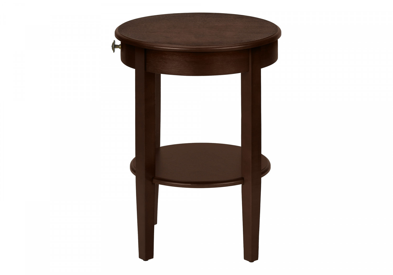 Modern Bryn Side Table in Espresso Finish - Perfect for Living Room, Bedroom, or Office Decor
