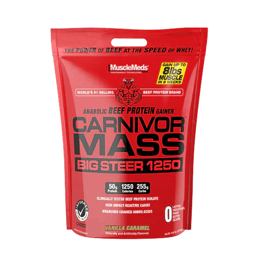 MuscleMass CARNIVOR MASS Weight Gainer Protein Powder - High Calorie Mass Builder for Muscle Growth & Recovery - Perfect for Bodybuilding, Fitness & Post-Workout Nutrition