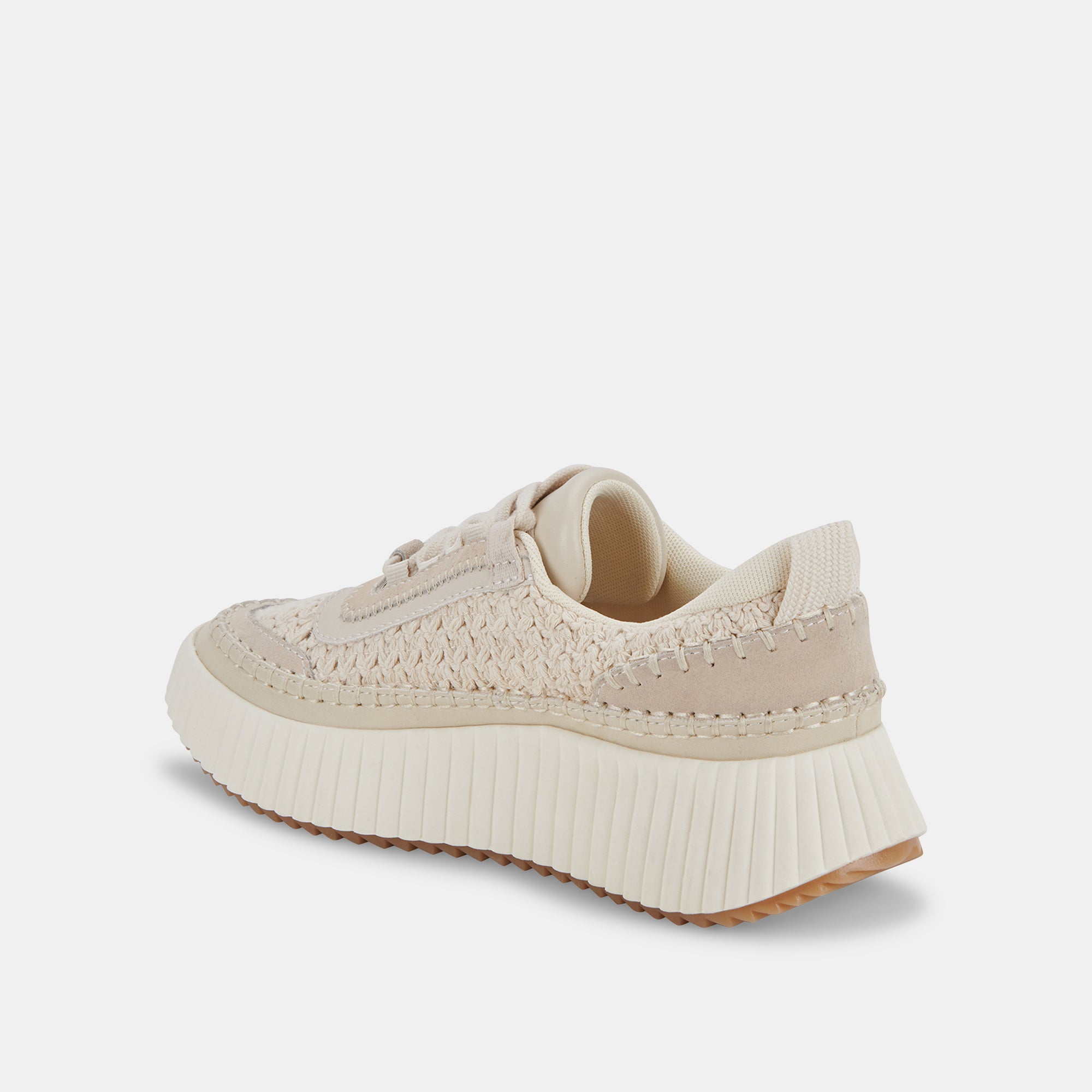 DOLEN Sneakers for Women - Lightweight Knit Sandstone Running Shoes | Comfortable Walking & Gym Workout Shoes for Active Lifestyle