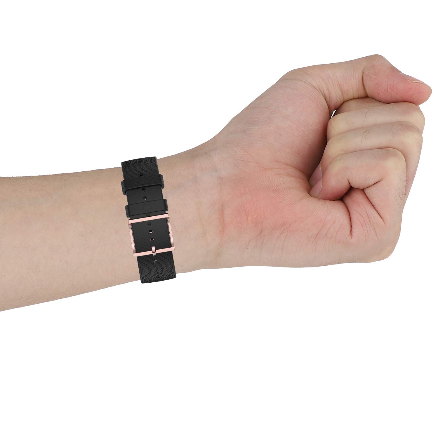 RuenTech 5-Pack Silicone Replacement Bands for Samsung Galaxy Watch 3 41mm - Rose Gold Buckle, Multi-Color Straps | Perfect for Workouts, Swimming & Everyday Wear