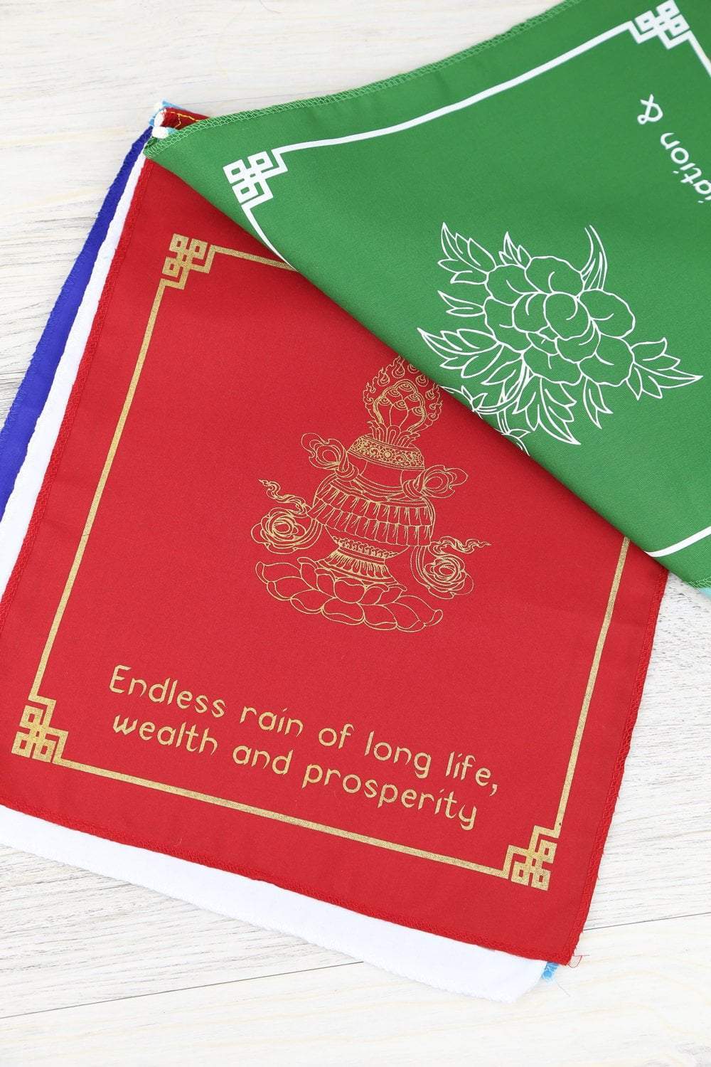 8 Auspicious Symbols Prayer Flags - Buddhist Prayer Flags for Home, Garden & Meditation - Bring Peace, Harmony & Good Luck - Perfect for Yoga Studios, Temples & Outdoor Decor