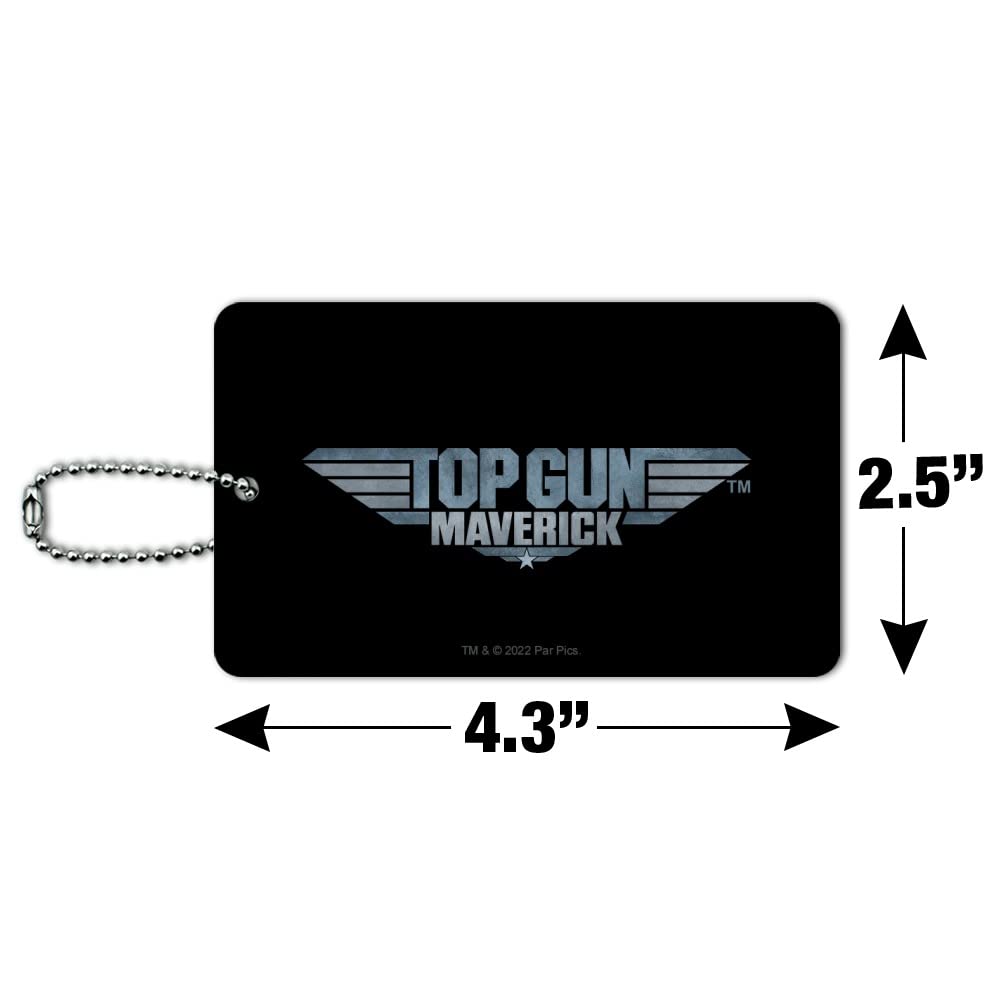 Top Gun: Maverick Logo Luggage Tag - Durable Suitcase ID Card for Carry-On Bags | Perfect for Travel, Business Trips & Vacation Identification