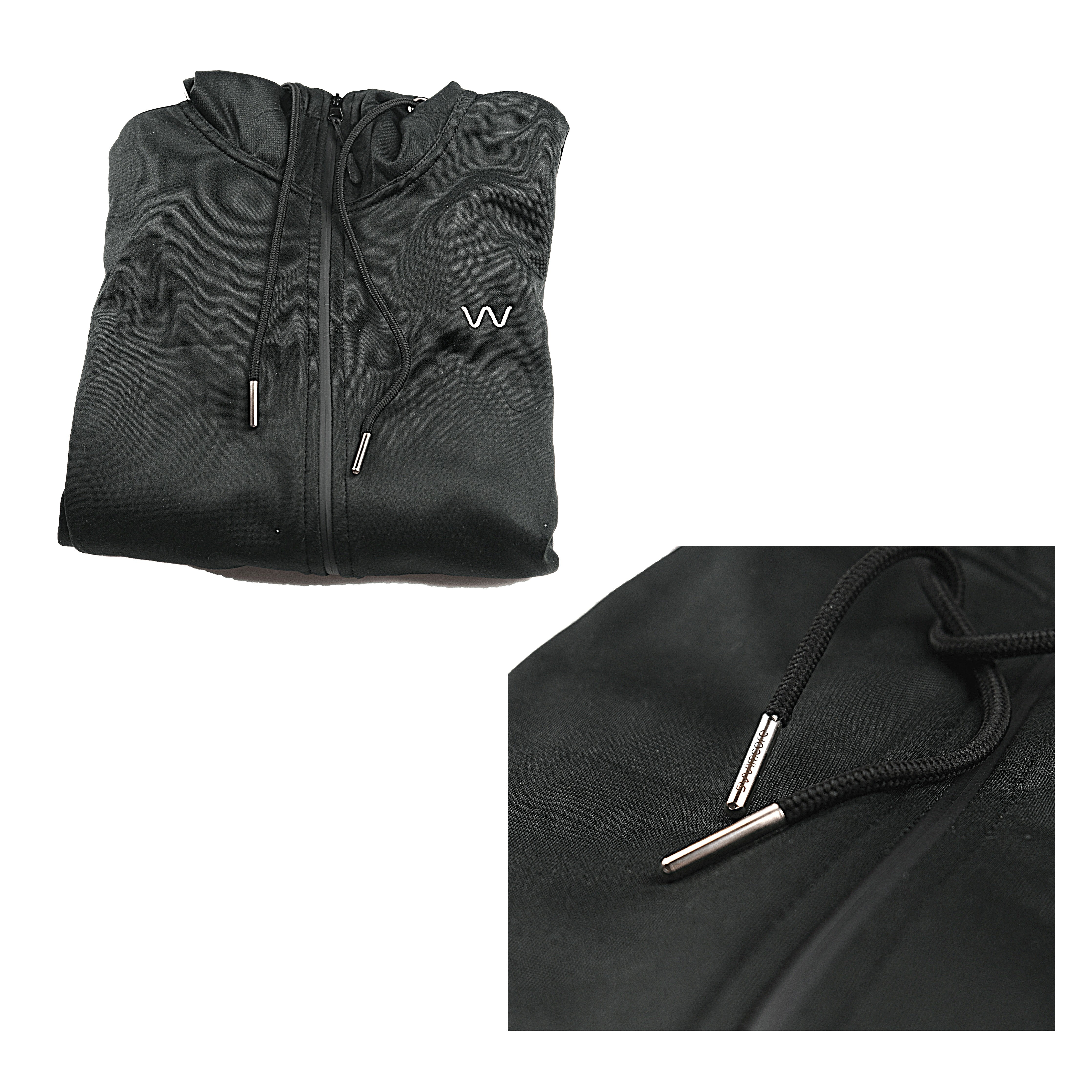 Men's Black 2-Piece Tracksuit Set - East London Style for Casual Wear & Gym Workouts