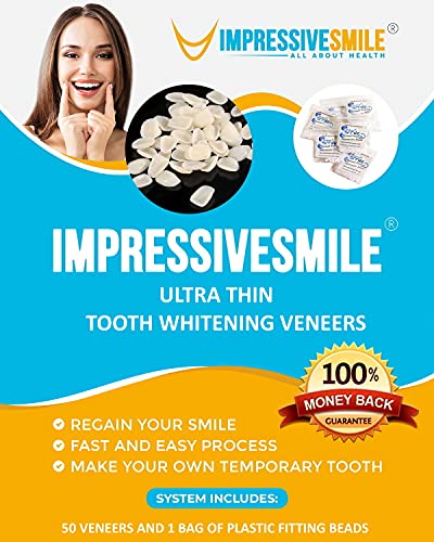 Ultra Thin Teeth Whitening Veneers - Natural Looking Cosmetic Solution for Missing or Broken Teeth | Choose Shade A1, A2 or A3 | Perfect for Weddings, Job Interviews & Confidence Boost