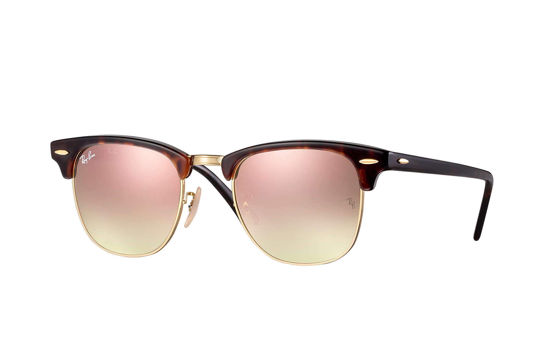 Ray-Ban Clubmaster 990/7O Sunglasses 51mm - Classic Vintage Style UV Protection for Men & Women - Perfect for Driving, Beach & Outdoor Activities
