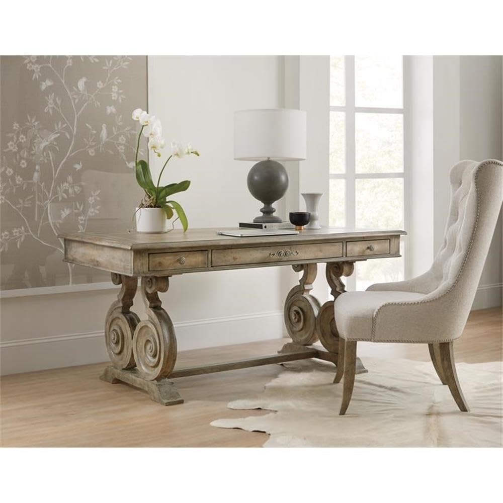 Hooker Furniture Castella Writing Desk - Stylish Home Office Desk with Drawers & Storage | Perfect for Remote Work, Study & Small Spaces