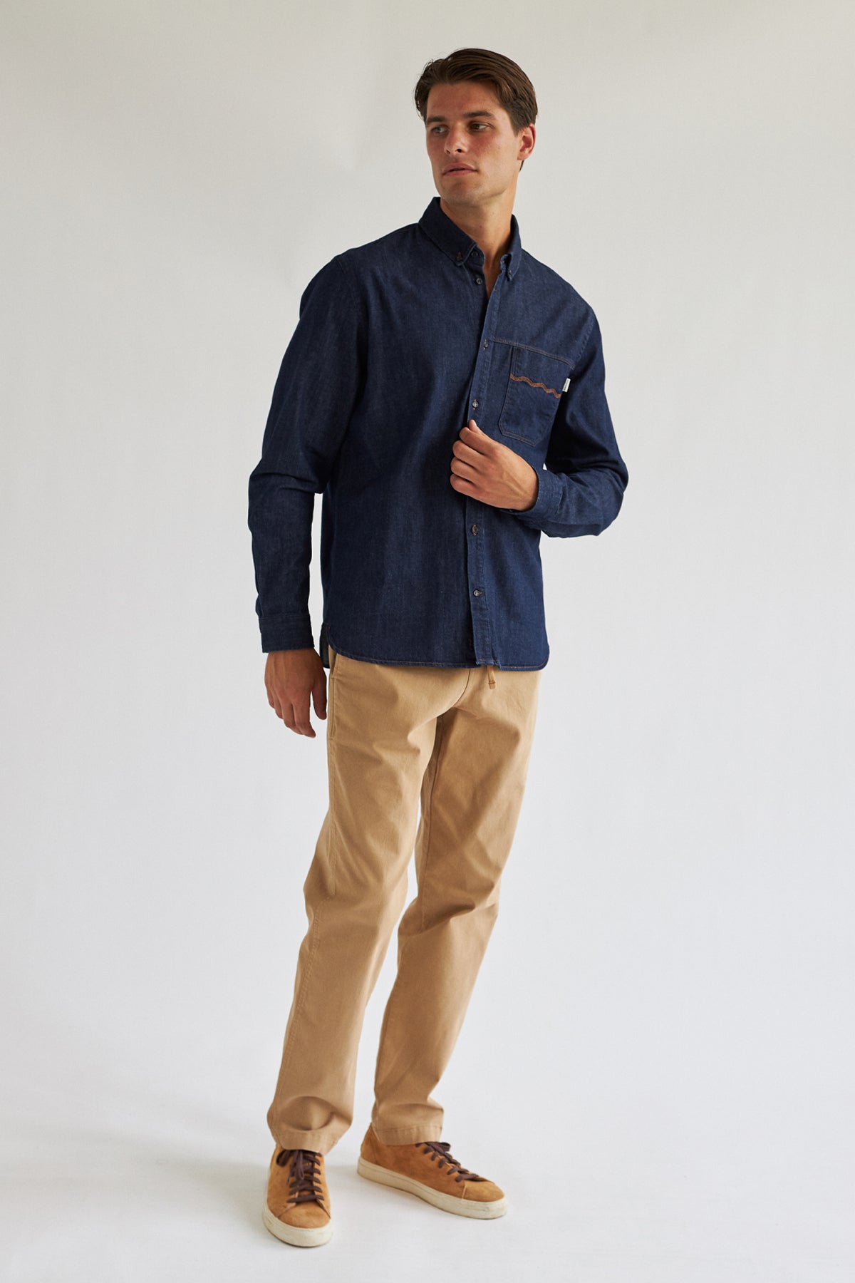 Horssten Dark Blue Denim Jeans for Men - Classic Slim Fit Stretch Comfortable Denim Pants - Perfect for Casual Wear, Office & Everyday Outfits