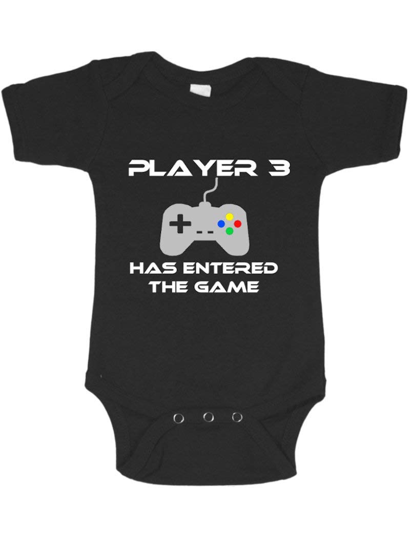 Player 3 Has Entered The Game Baby Bodysuit - Cute Gamer Outfit