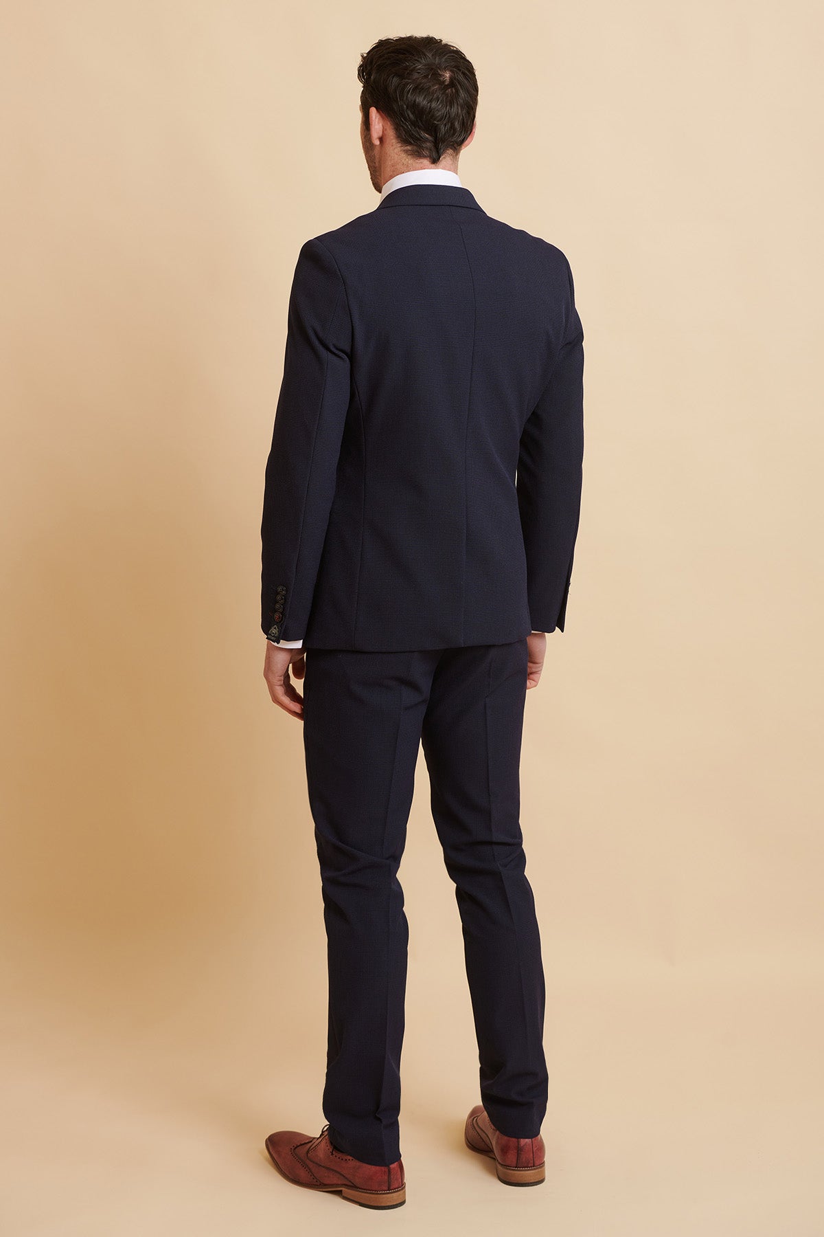 Premium BROMLEY Navy Double Breasted Suit for Men - Formal Business Attire Inspired by Jarrod Bowen - Perfect for Weddings, Office Meetings & Special Occasions