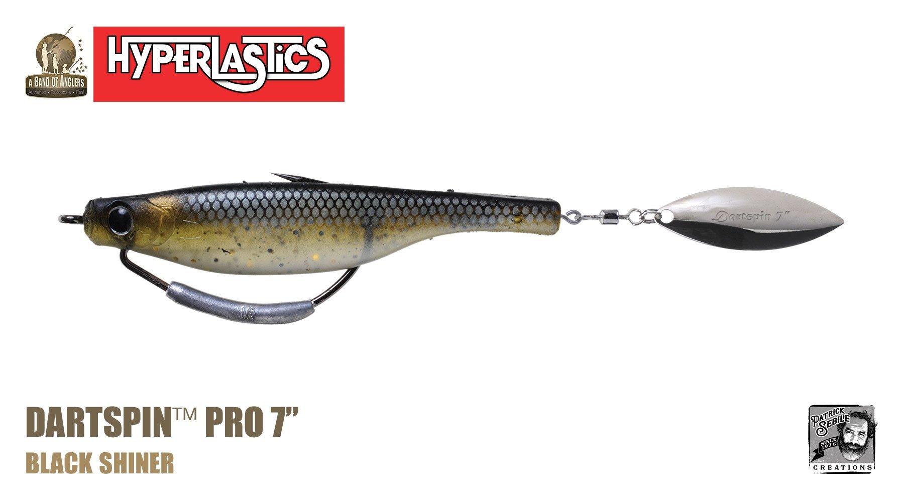 Hyperlastics Dartspin Pro Weedless Fishing Lures - Rigged Soft Plastic Baits for Bass, Trout & Freshwater Fishing - Perfect for Weed-Covered Lakes & Heavy Cover Areas