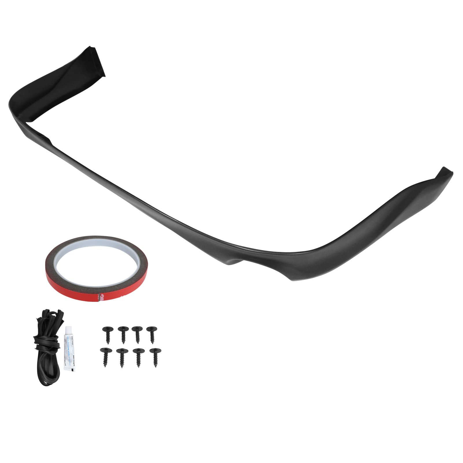 IKON MOTORSPORTS PP Black Rear Bumper Lip Spoiler Splitter for 2006-2012 Lexus IS250 IS350 - Enhance Style & Aerodynamics for Street & Track Performance