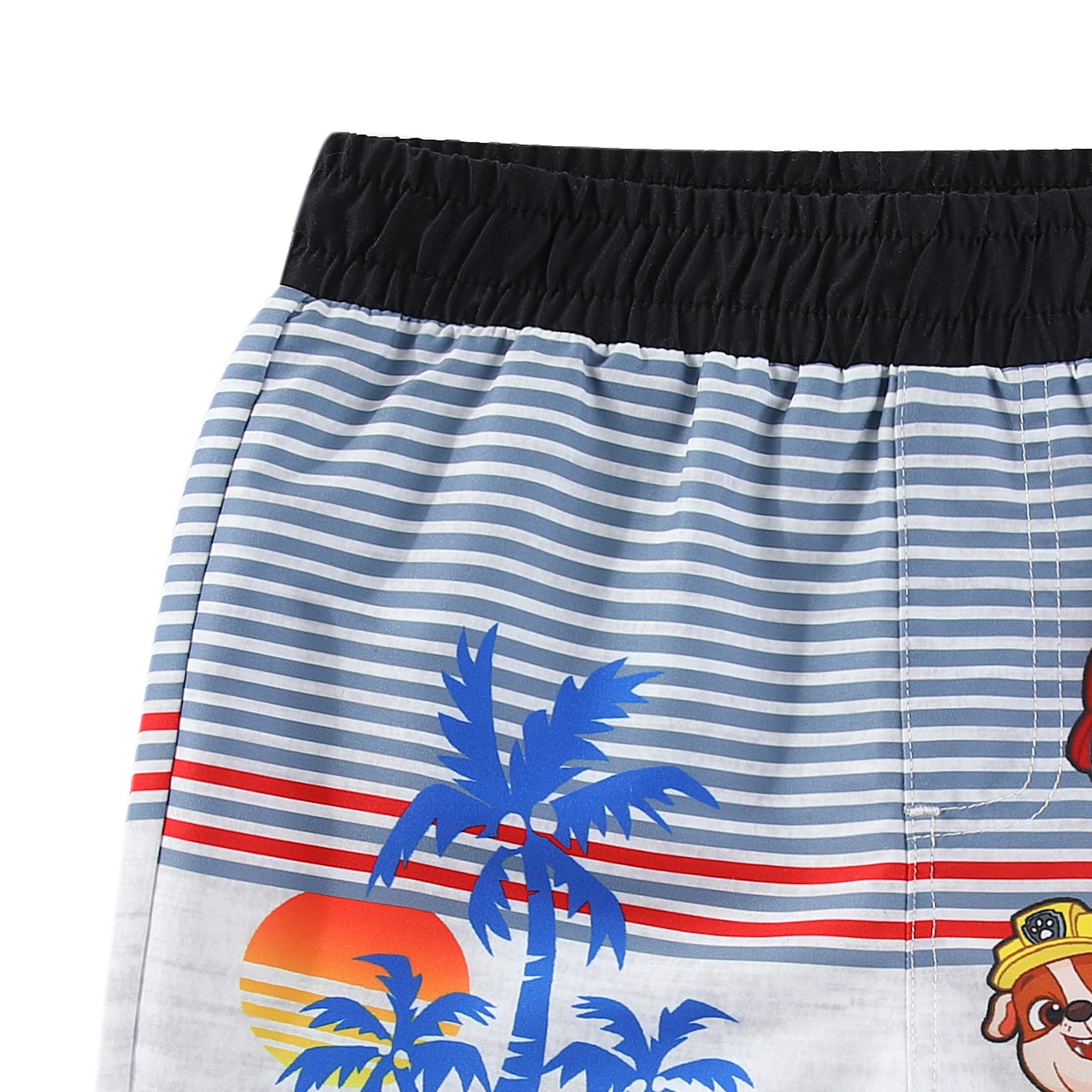 Paw Patrol Nickelodeon Chase Marshall Rubble Boys UPF 50+ Rash Guard & Swim Trunks Set - Toddler & Kids Sun Protection Swimwear for Beach, Pool & Water Play