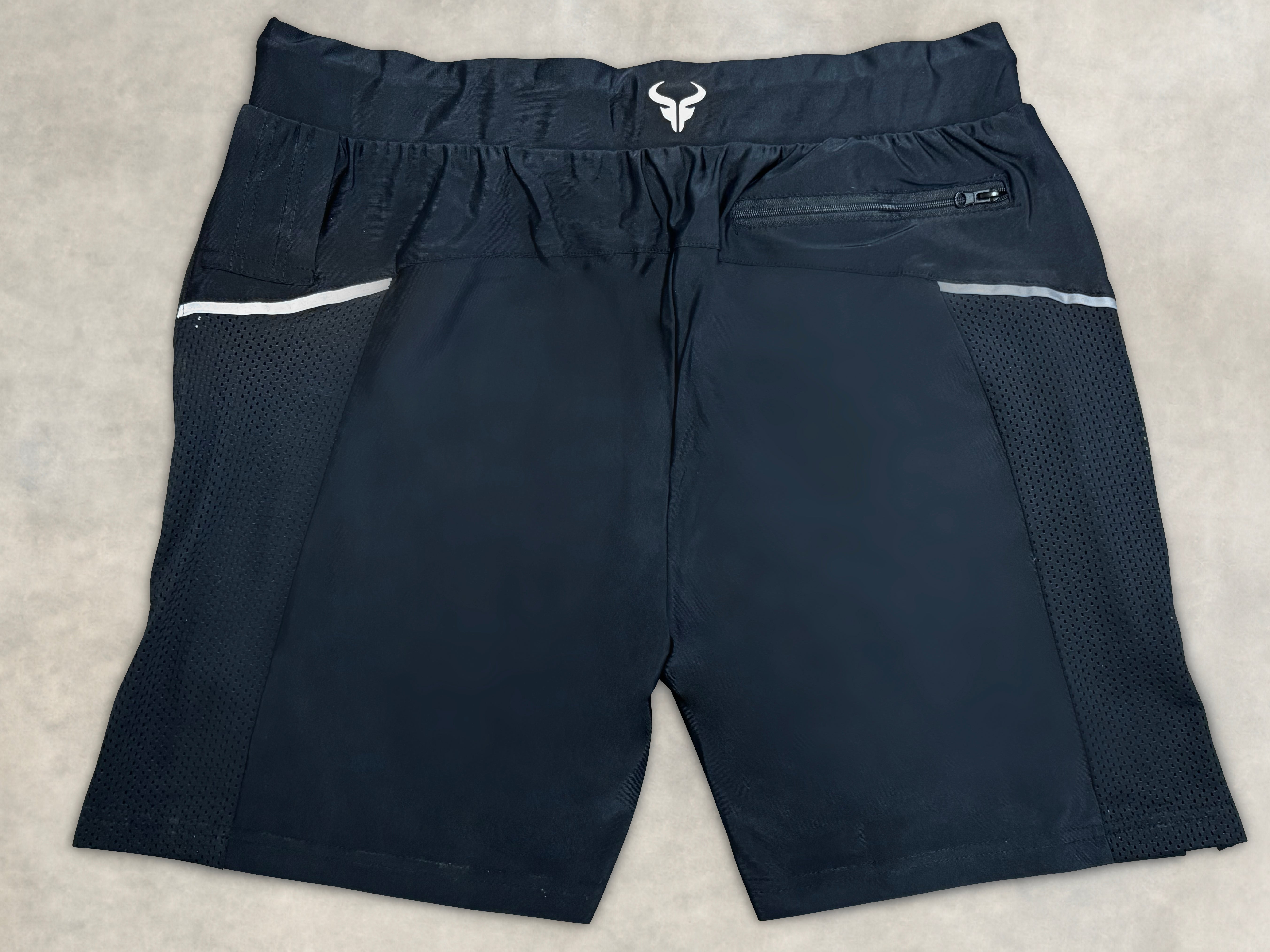 Cerus Black Synergy Linerless Running Shorts for Men - Lightweight Quick-Dry Workout Shorts with Pockets - Perfect for Gym, Jogging & Outdoor Activities