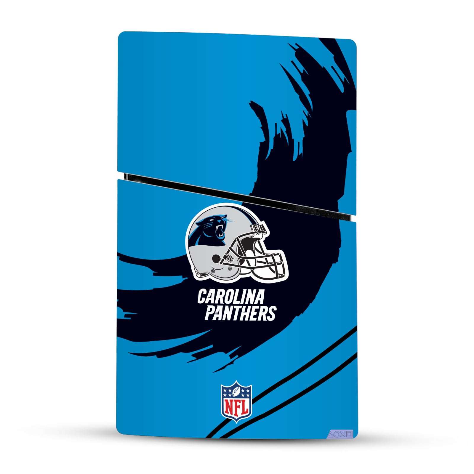 Official NFL Carolina Panthers Vinyl Skin Sticker for Sony PlayStation 5 PS5 Slim & Digital Edition Console & DualSense Controller - Protective Gaming Decal for Football Fans & Gamers - Perfect for Game Room Decor & Team Spirit Display