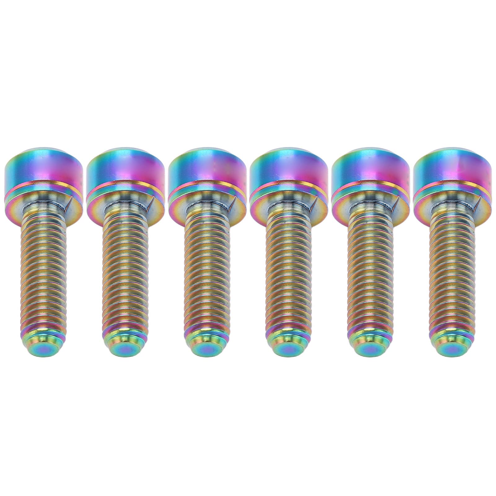 Premium Titanium Alloy Road Bike Stem Screws - Dazzling Color Mountain Bike Bolts with Precision Threads for Enhanced Performance | Ideal for Cycling Enthusiasts & Professional Bike Maintenance
