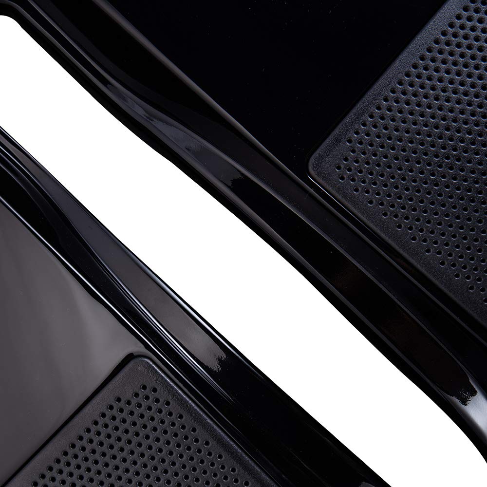 1993-2013 Harley Touring FLH FLHX Motorcycle Saddlebag Speaker Lids - 6x9 Inch Vivid Black Replacement Covers - Perfect for Road Trips & Audio Upgrades