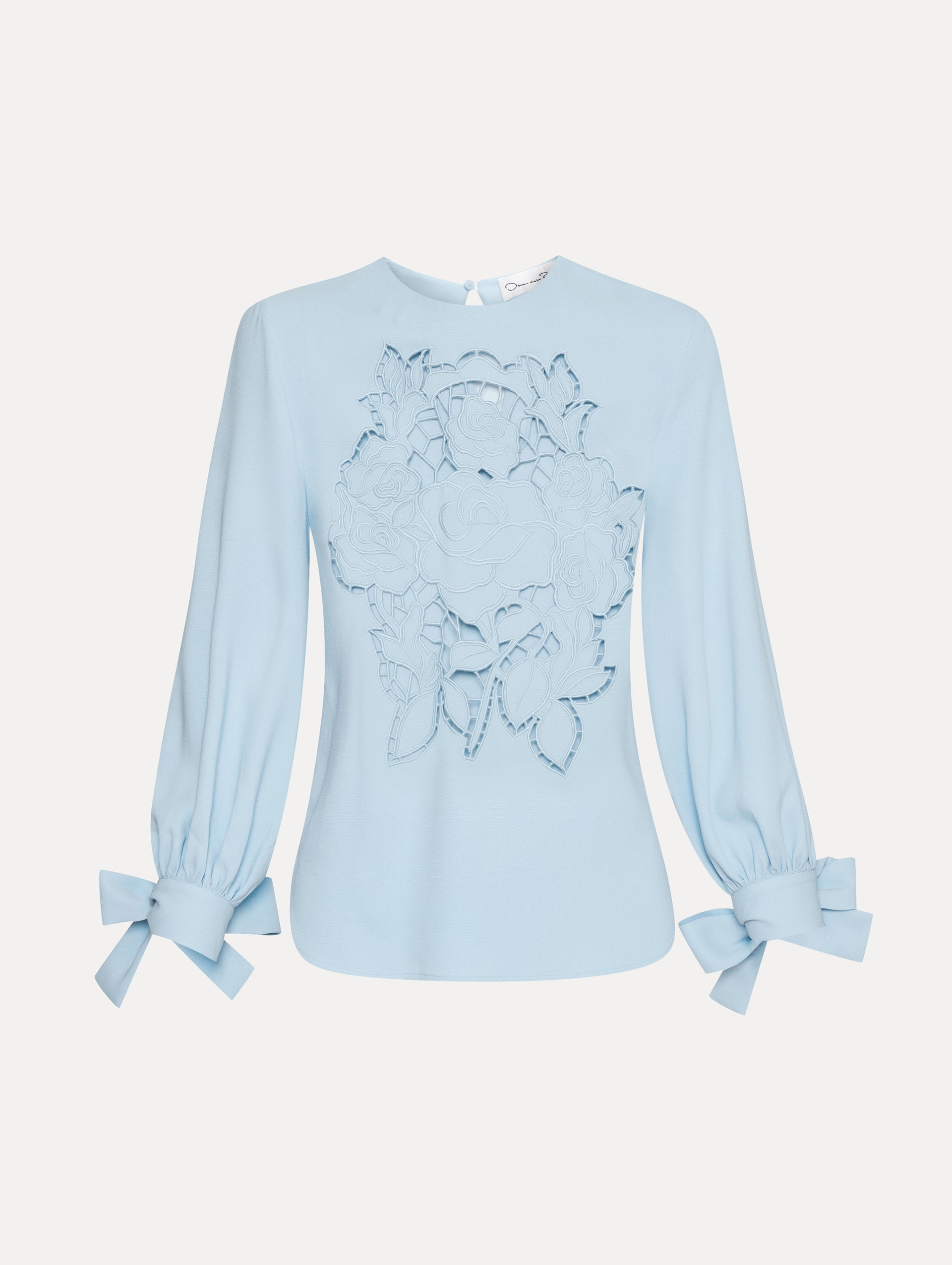 English Rose Cutout Georgette Blouse - Elegant Women's Floral Print Top for Casual & Party Wear | Perfect for Date Night, Office & Special Occasions