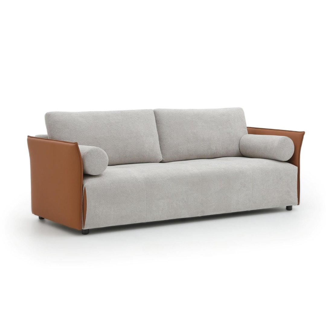 Elisabetta Fabric Sofa - Modern Comfortable Living Room Couch for Home, Office, and Lounge - Perfect for Relaxing, Entertaining, and Family Gatherings