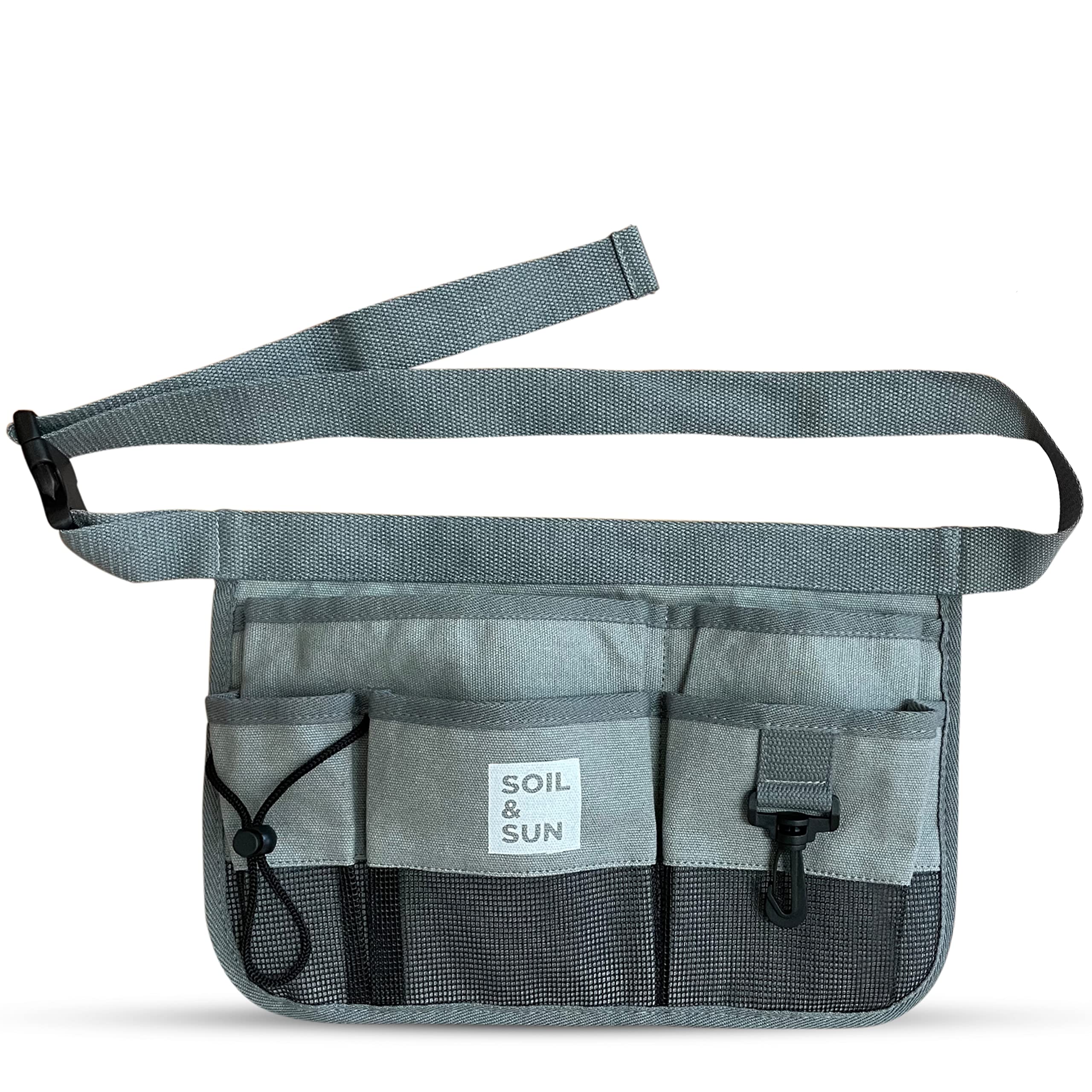 Women's Garden Tool Belt - Heavy Duty Canvas Waist Apron with Multiple Pockets for Gardening, Teaching & DIY Projects | Durable Utility Belt for Women Gardeners, Teachers & Crafters